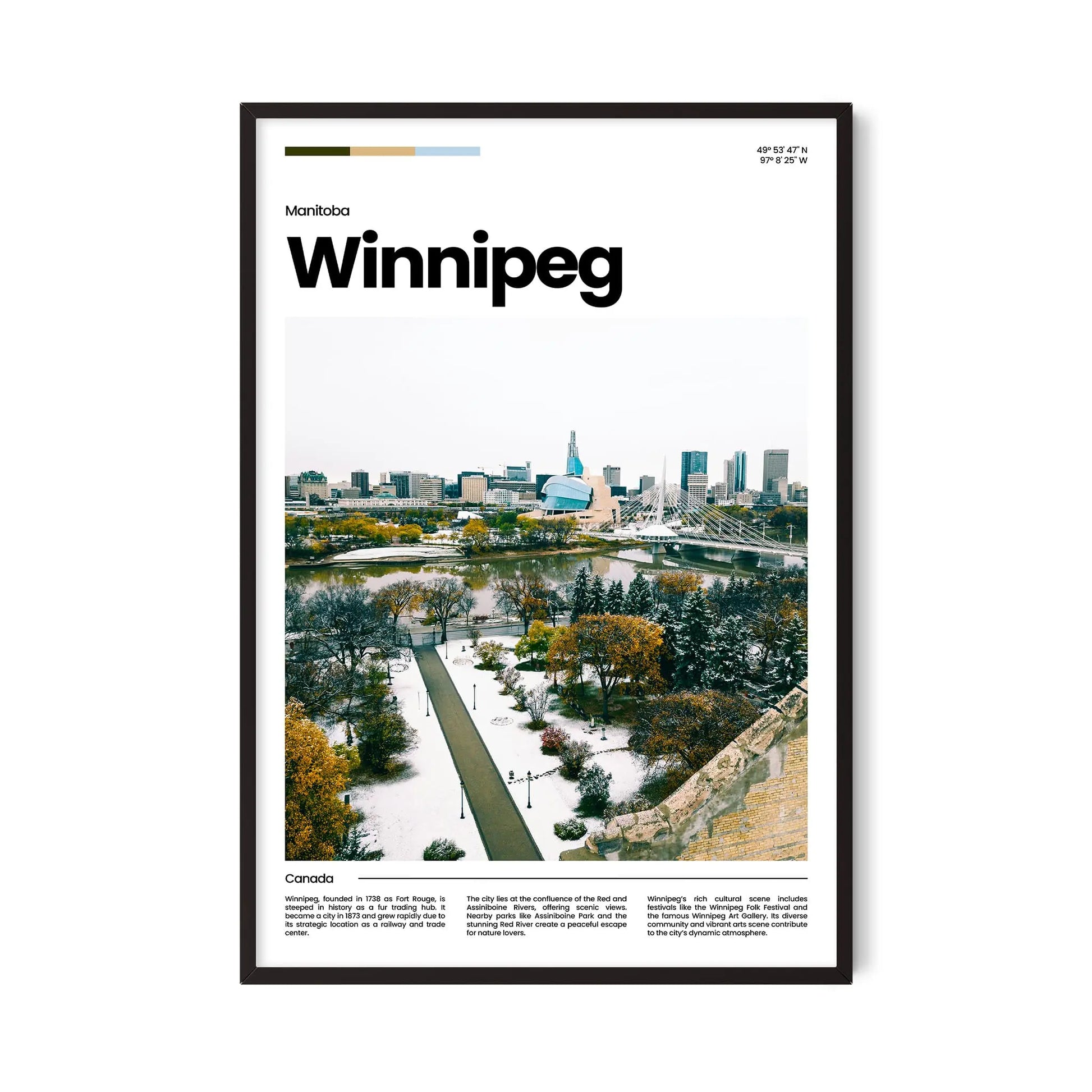 Winnipeg Poster – Vintage Wall Art Print