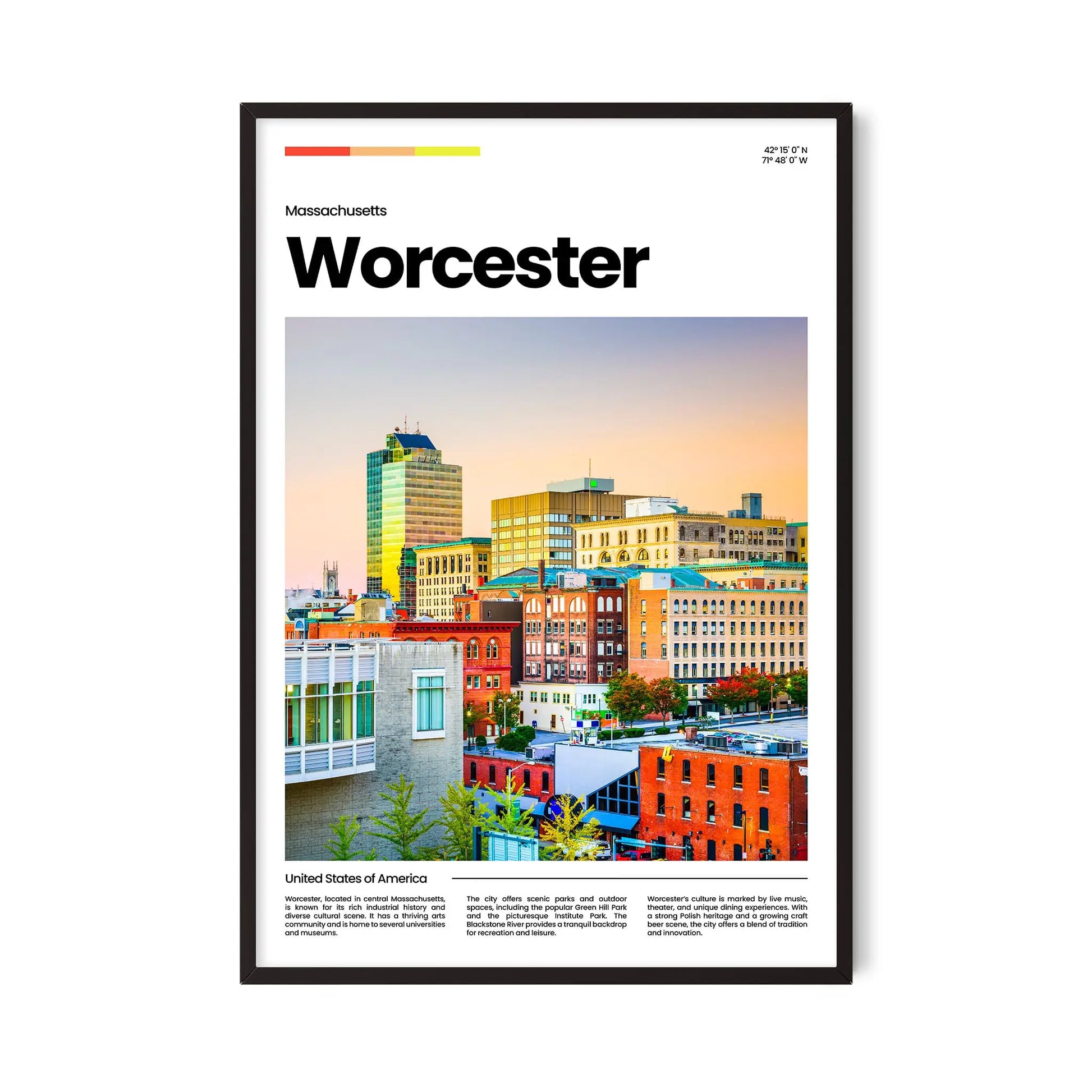 Worcester Poster – Vintage Wall Art Print