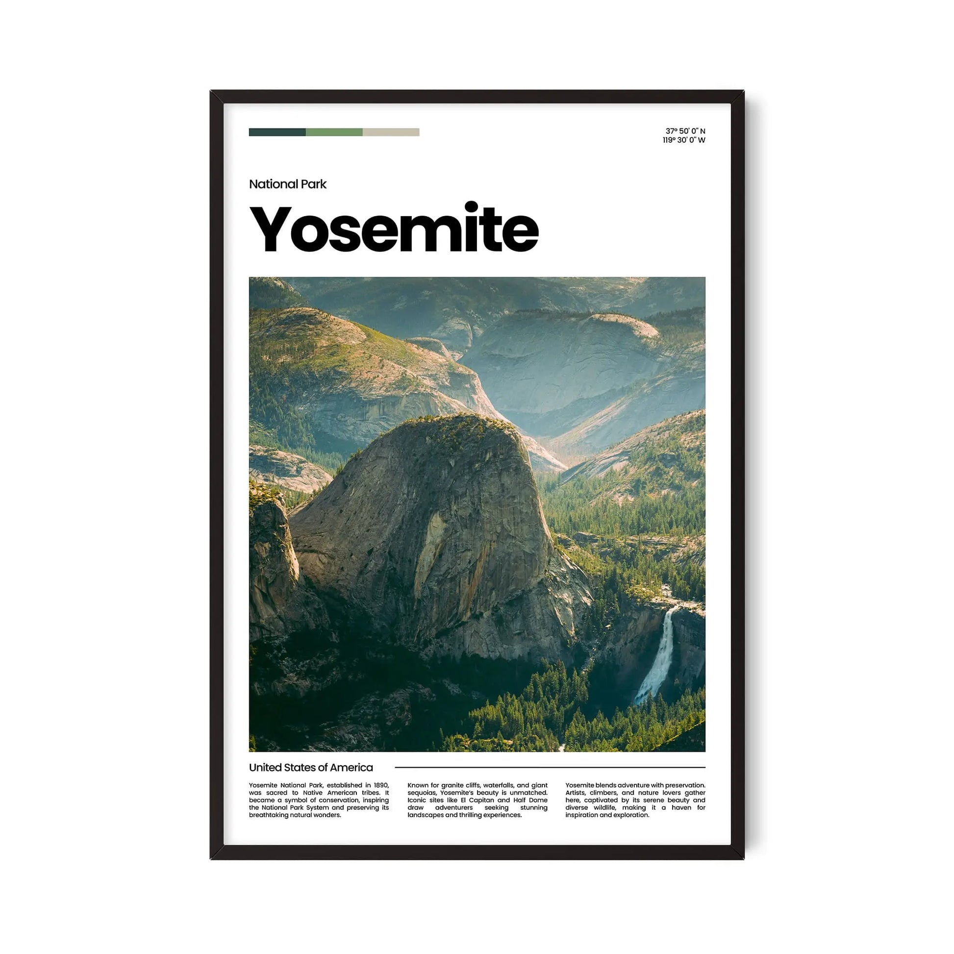 Yosemite Poster – Vintage Wall Art Print