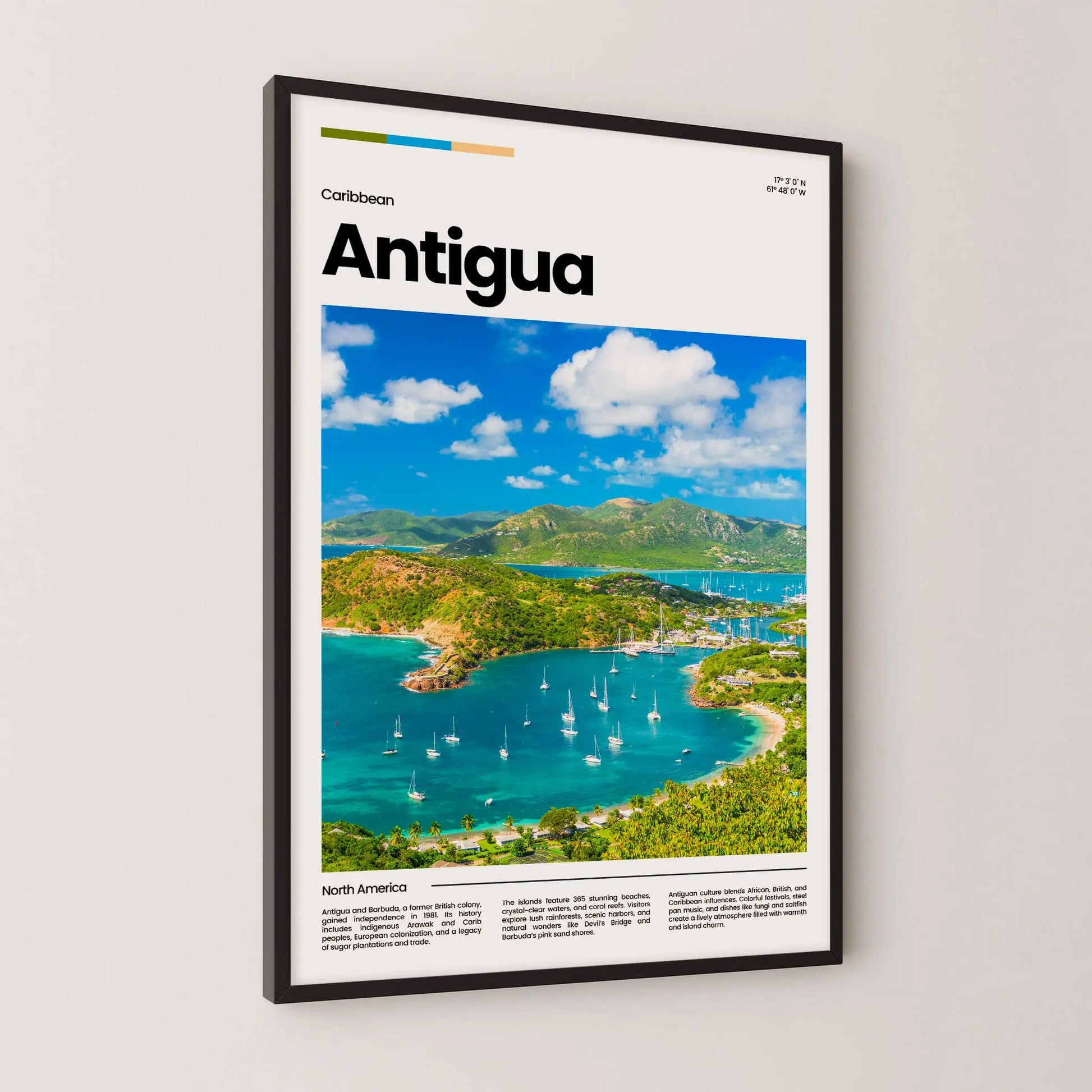 Antigua Poster – Vintage Wall Art Print