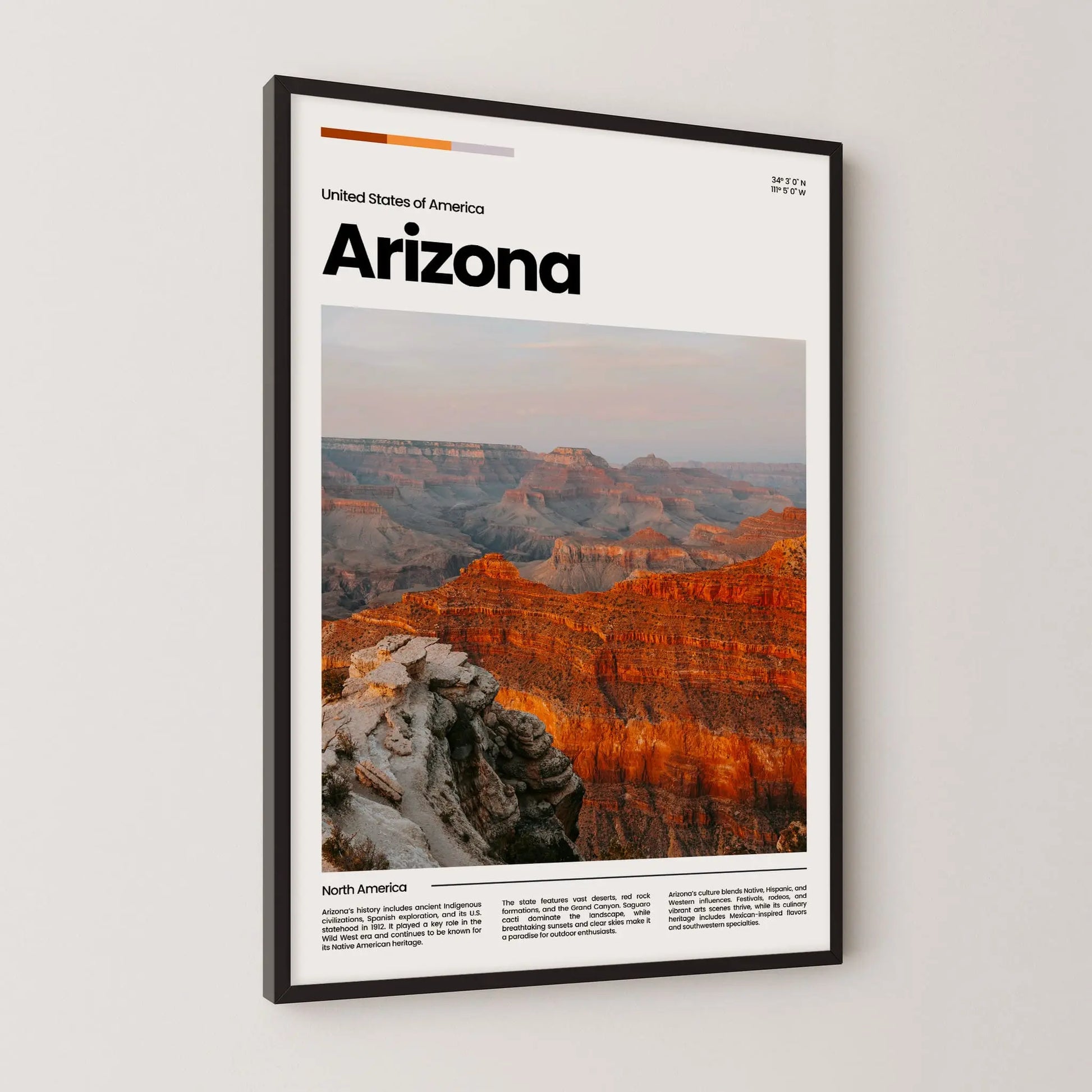 Arizona Poster – Vintage Wall Art Print