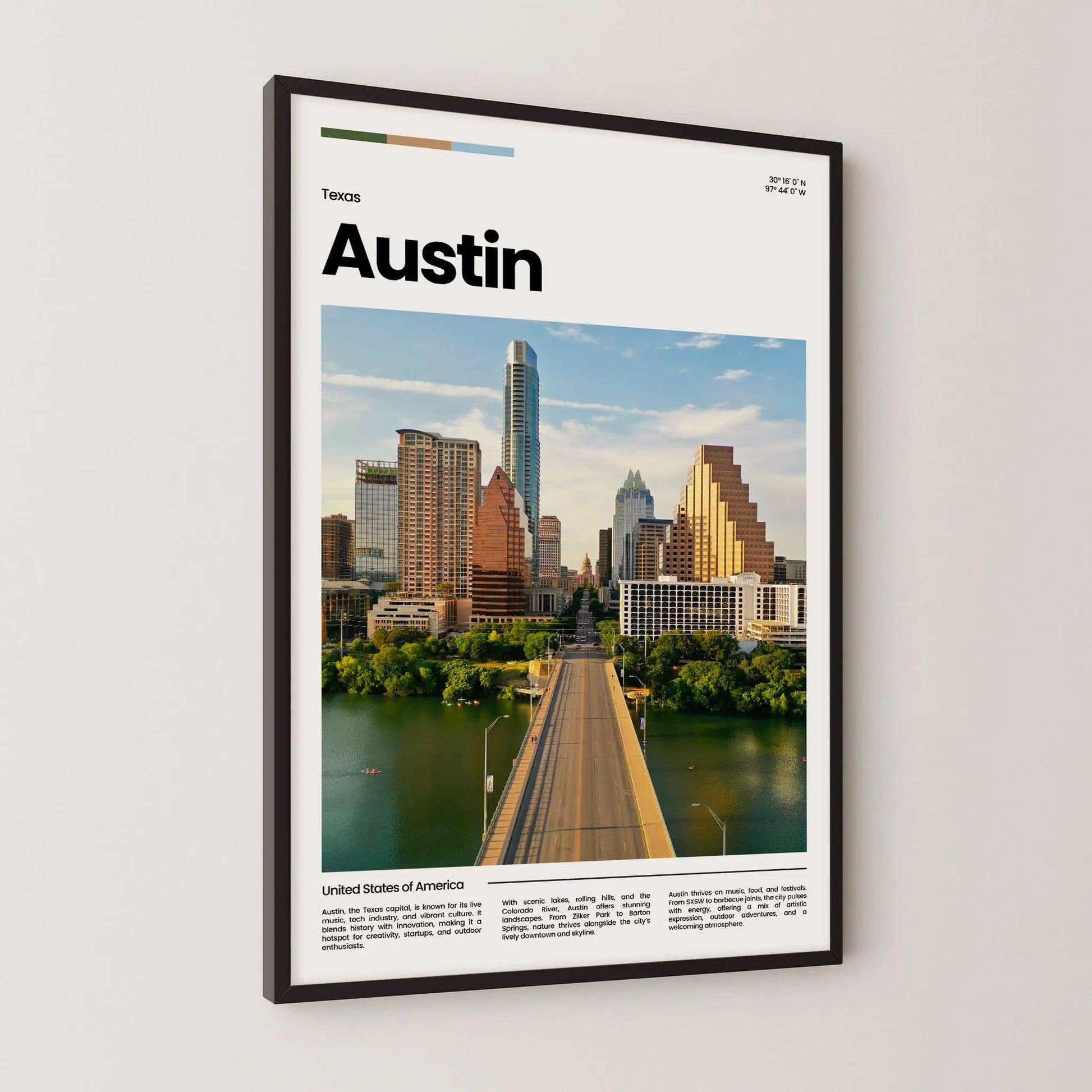 Austin Poster – Vintage Wall Art Print