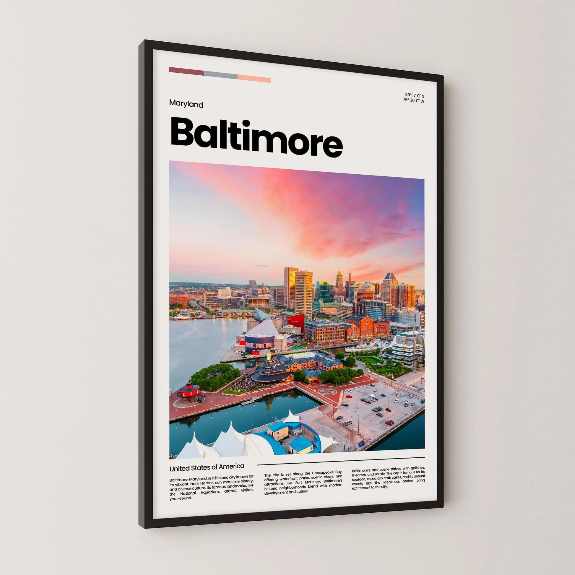 Baltimore Poster – Vintage Wall Art Print