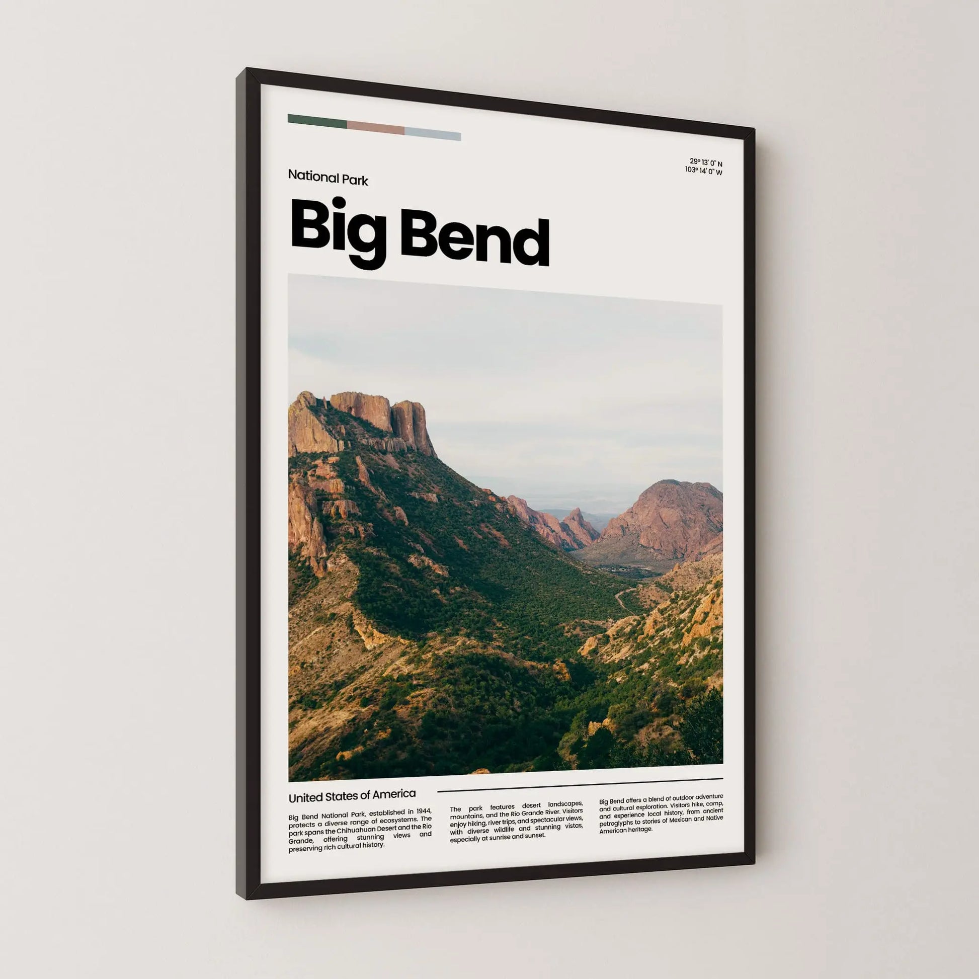 Big Bend Poster – Vintage Wall Art Print