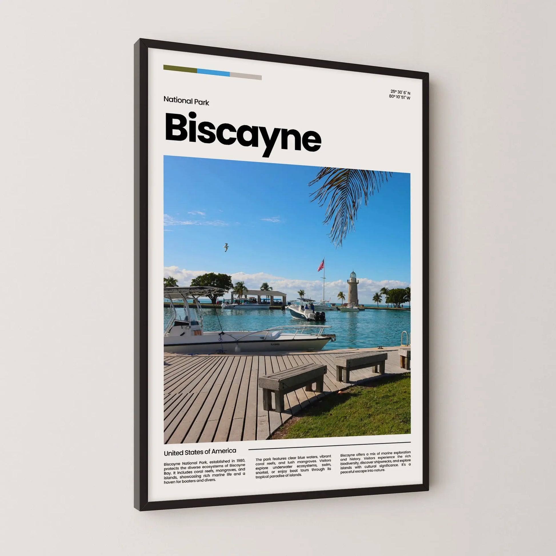 Biscayne Poster – Vintage Wall Art Print