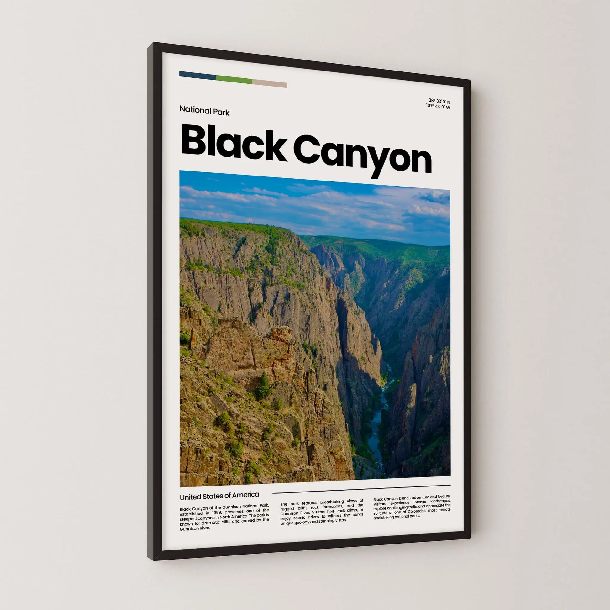 Black Canyon News Poster – Vintage Wall Art Print