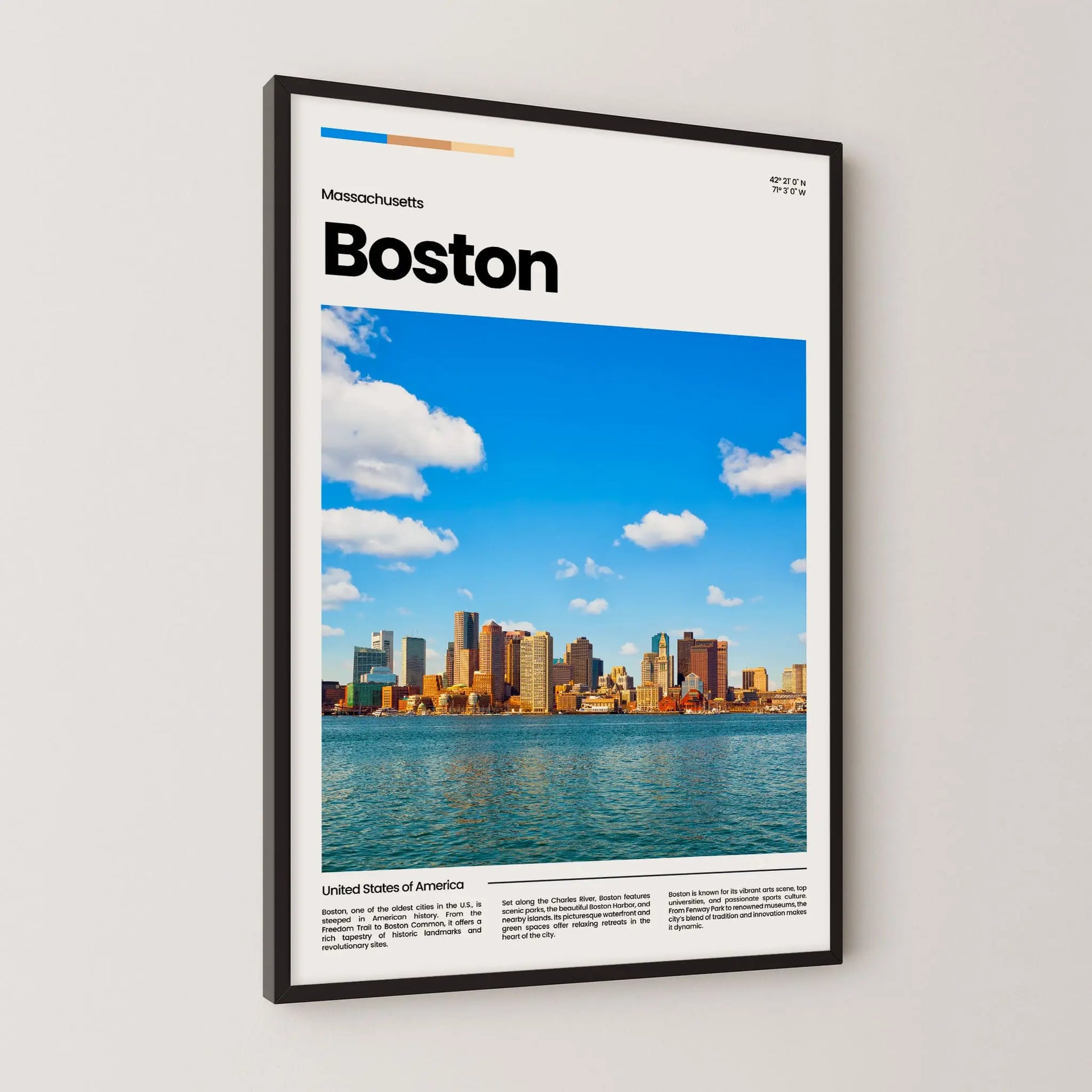 Boston Poster – Vintage Wall Art Print