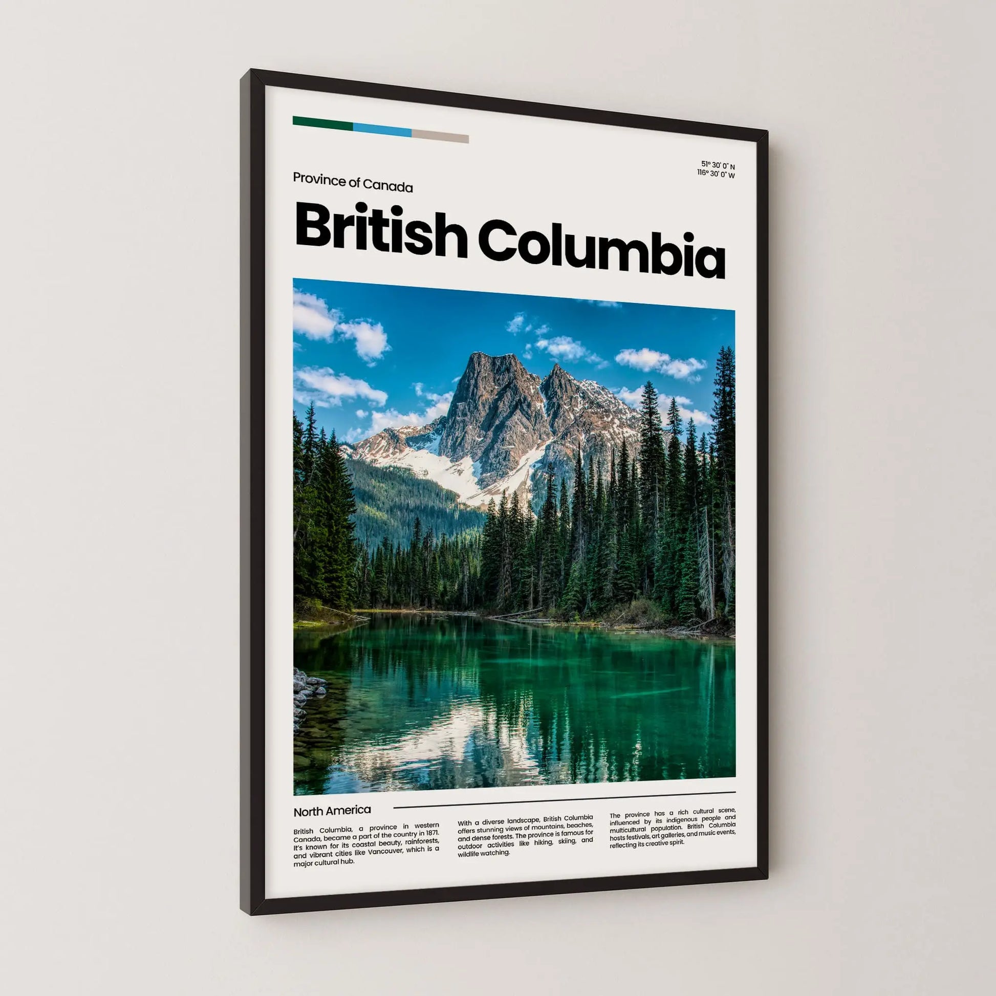 British Columbia Poster – Vintage Wall Art Print