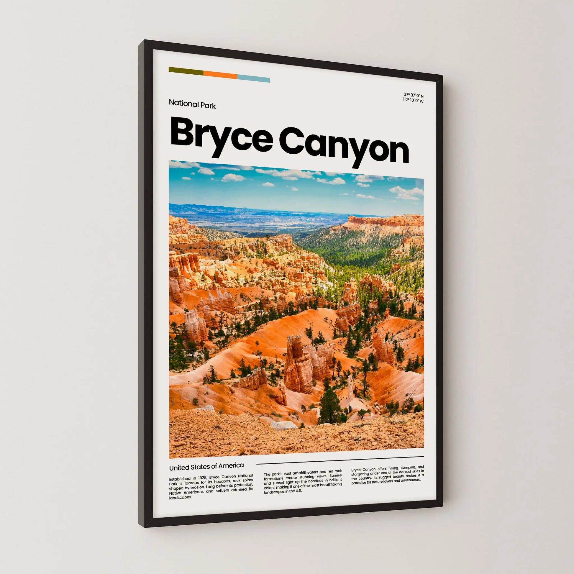 Bryce Canyon Poster – Vintage Wall Art Print