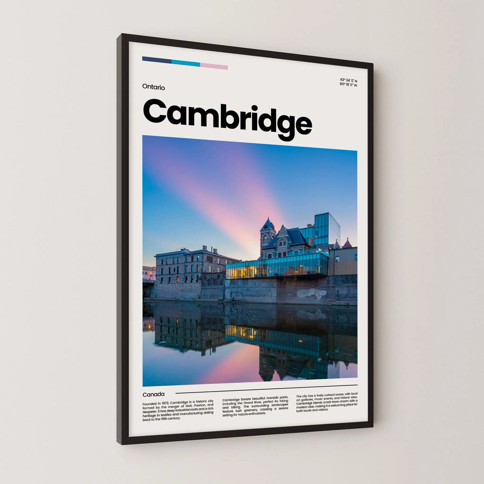 Cambridge Poster – Vintage Wall Art Print