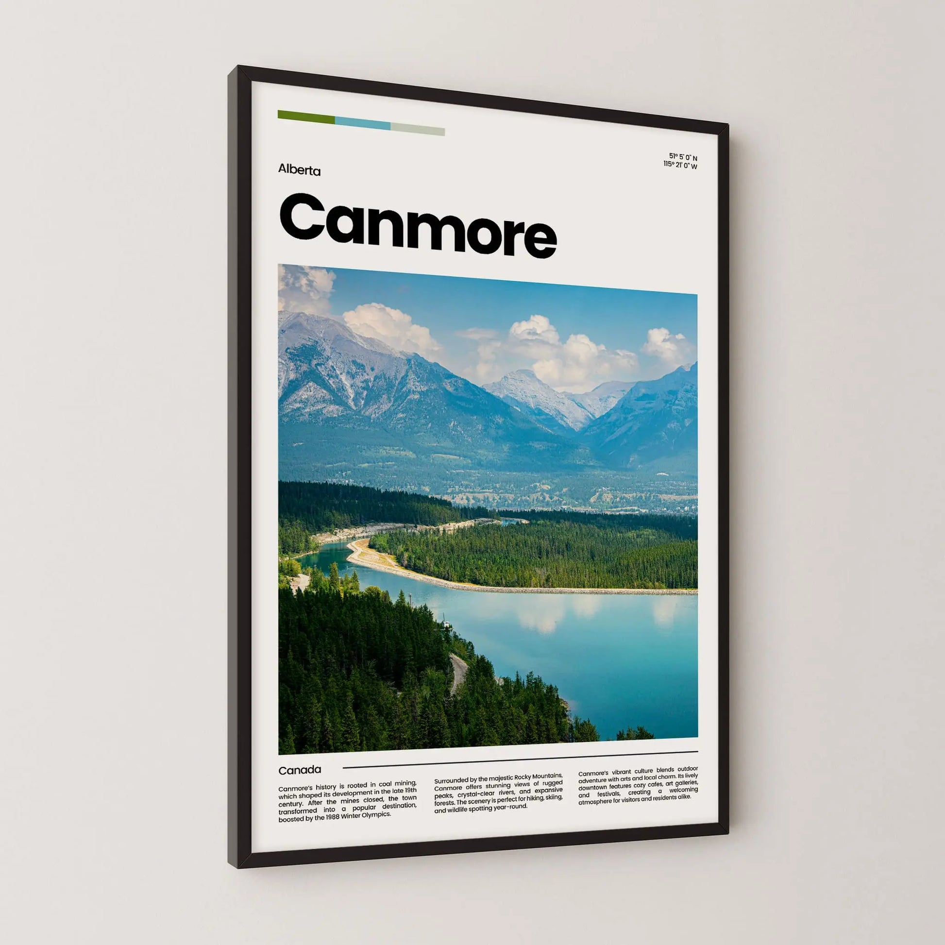 Canmore Poster – Vintage Wall Art Print