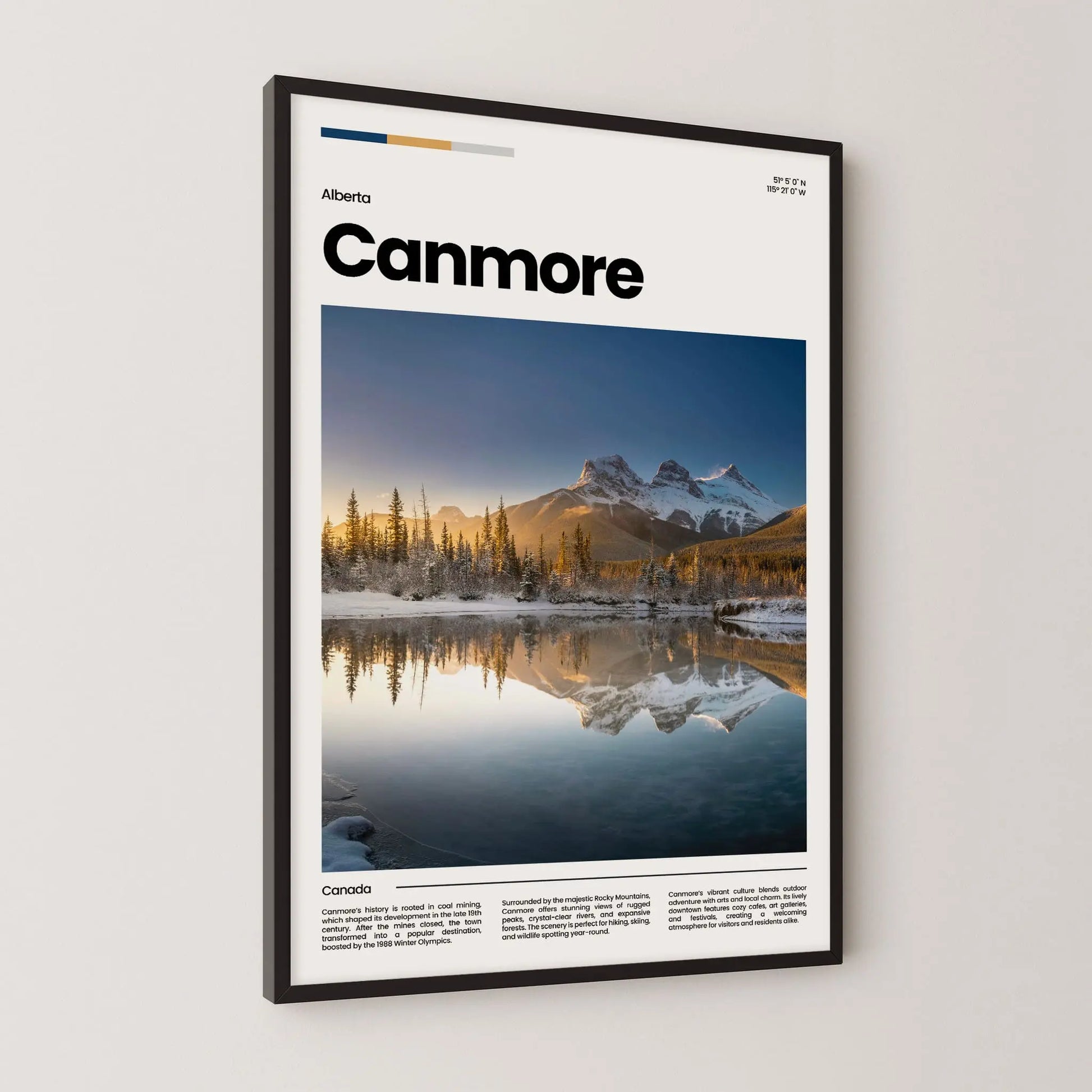 Canmore Poster – Vintage Wall Art Print