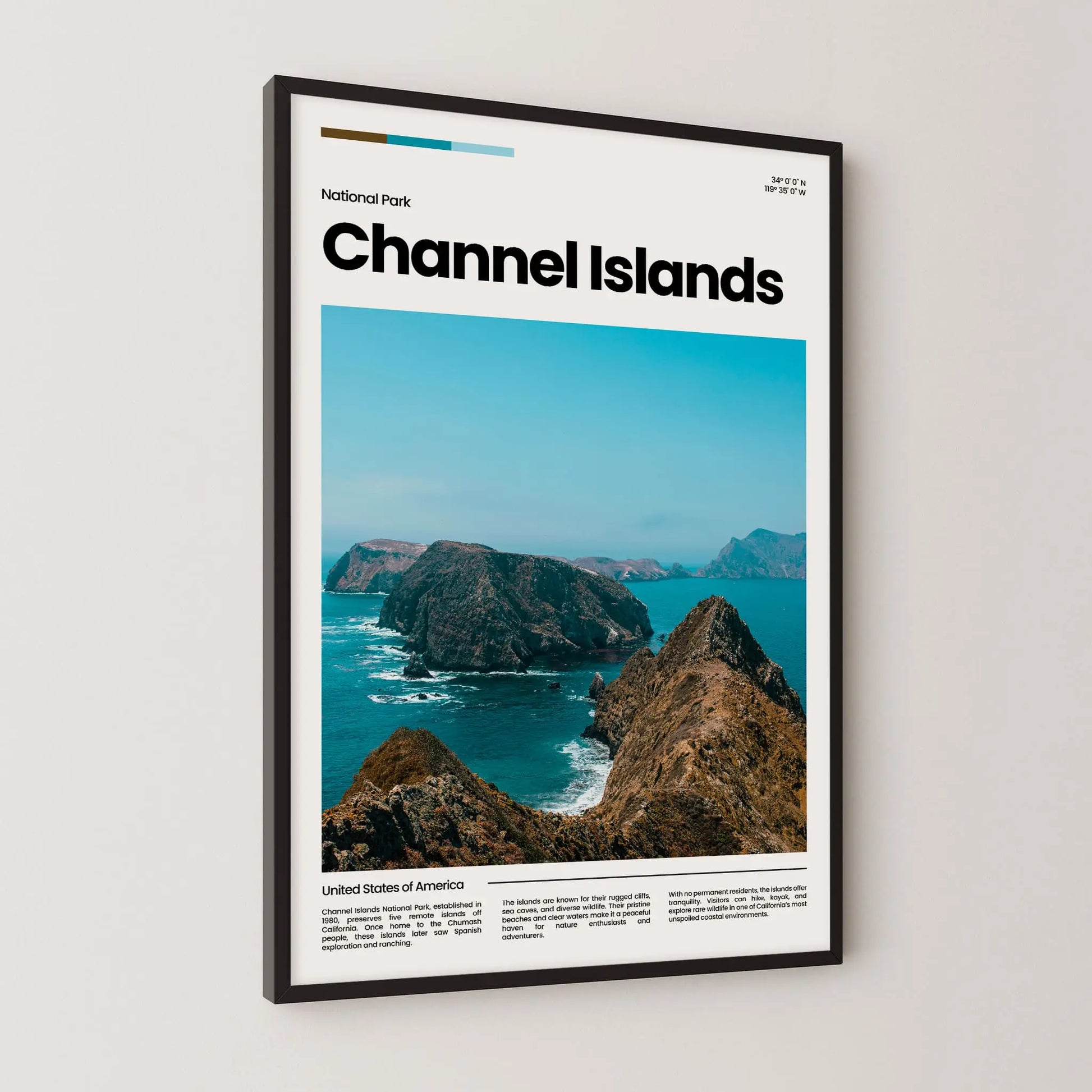 Channel Islands Poster – Vintage Wall Art Print