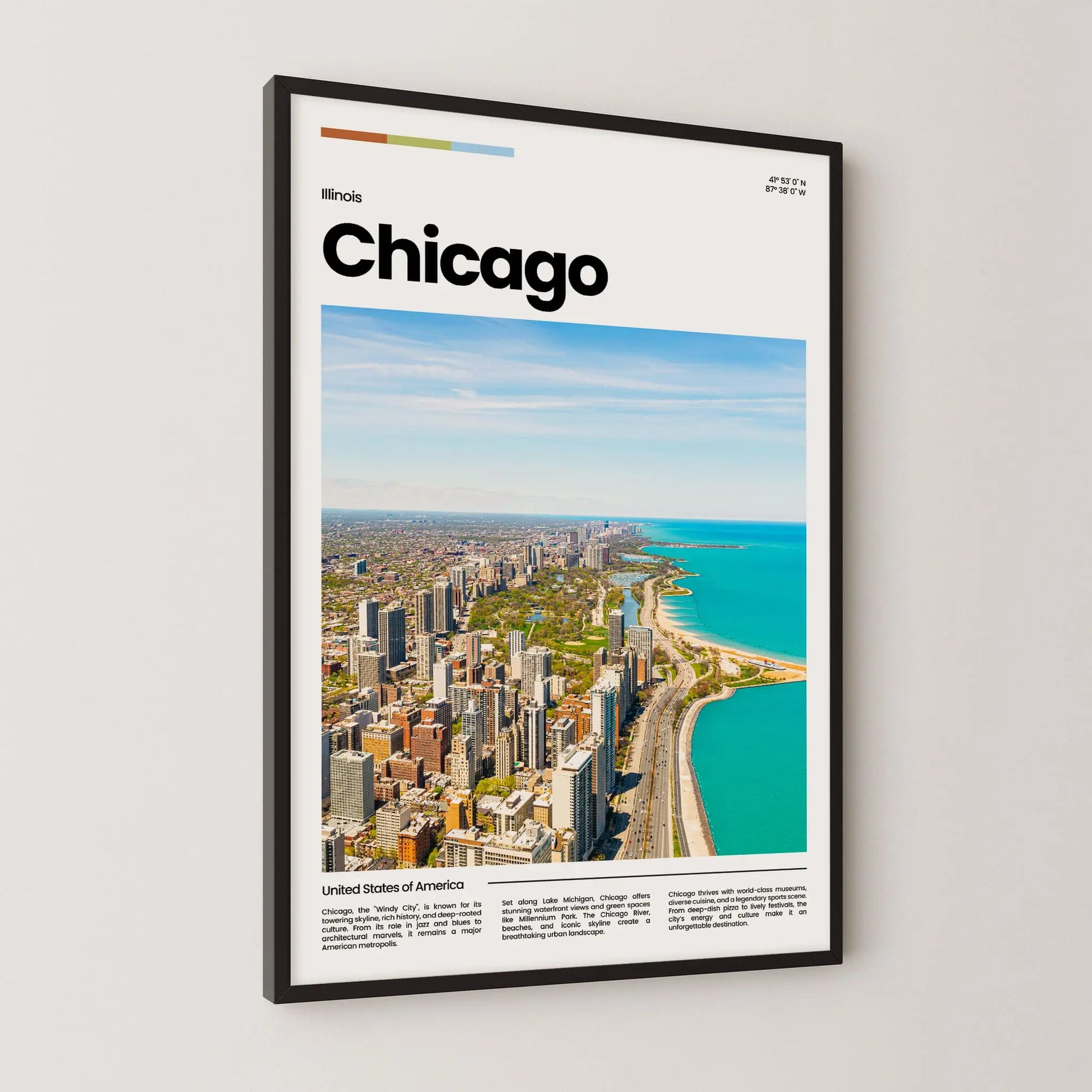 Chicago Poster – Vintage Wall Art Print