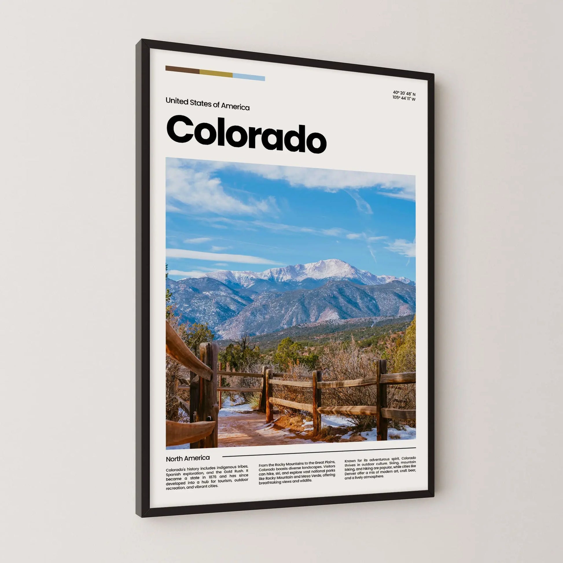Colorado Poster – Vintage Wall Art Print