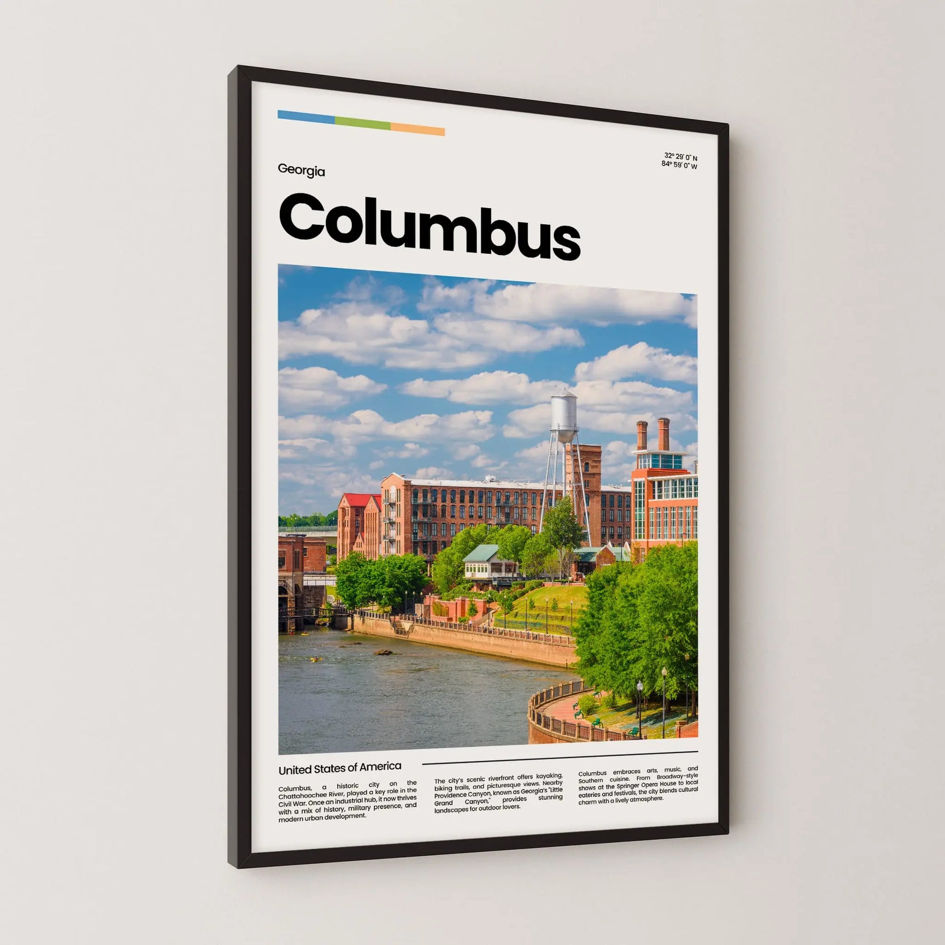Columbus Poster – Vintage Wall Art Print