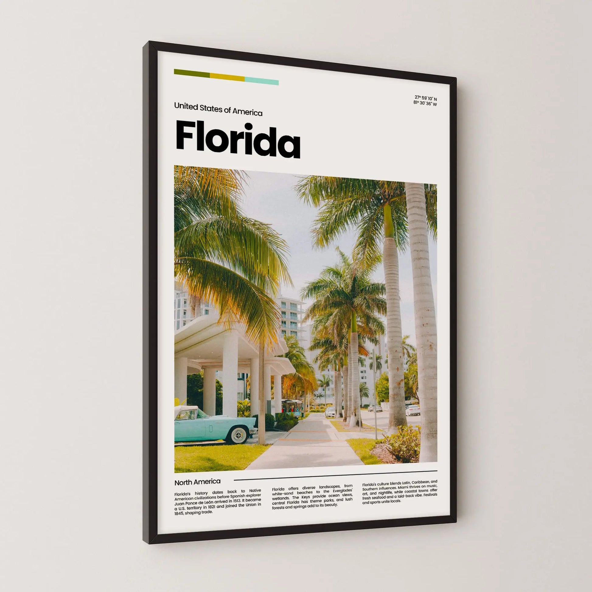 Florida Poster – Vintage Wall Art Print