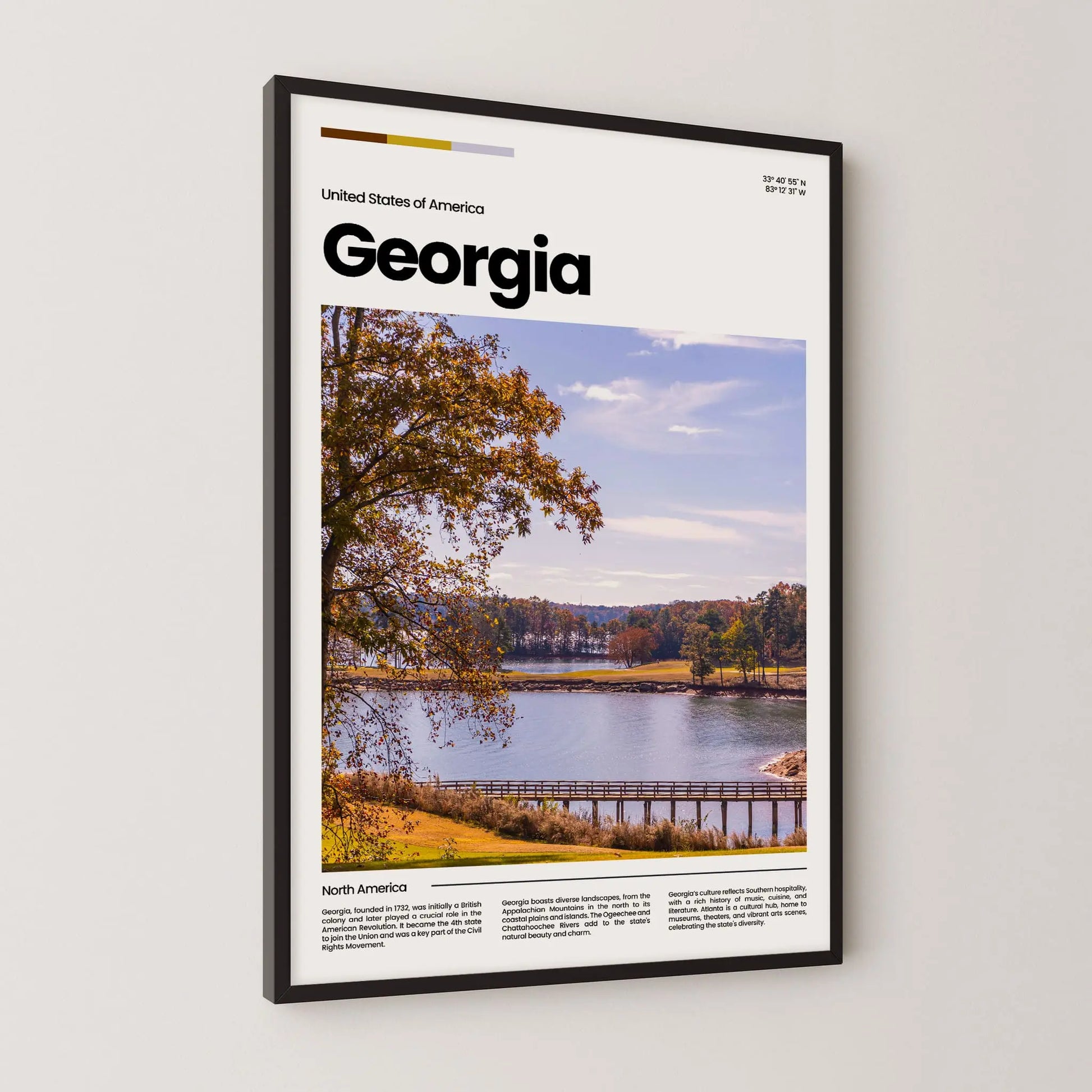 Georgia Poster – Vintage Wall Art Print