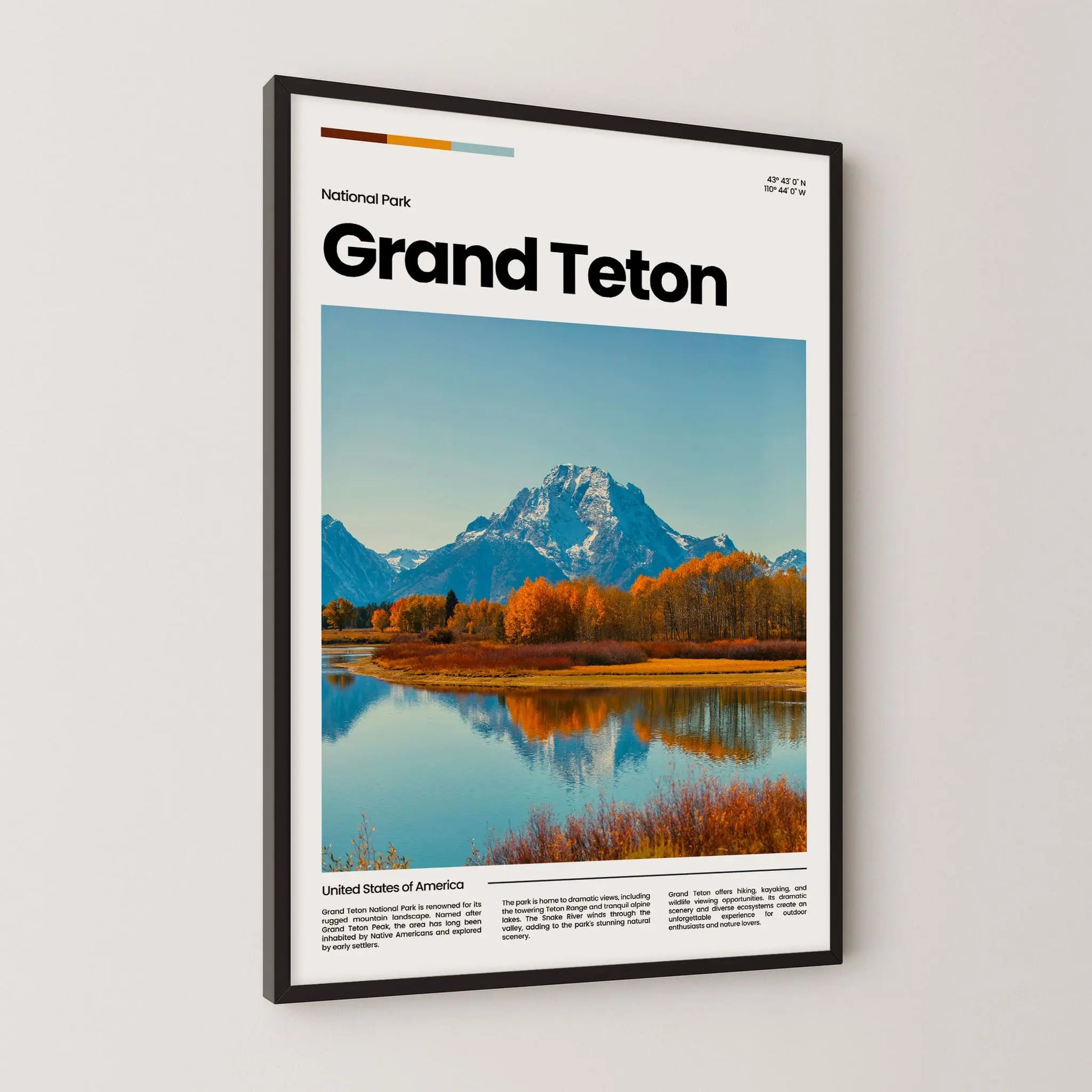 Grand Teton Poster – Vintage Wall Art Print