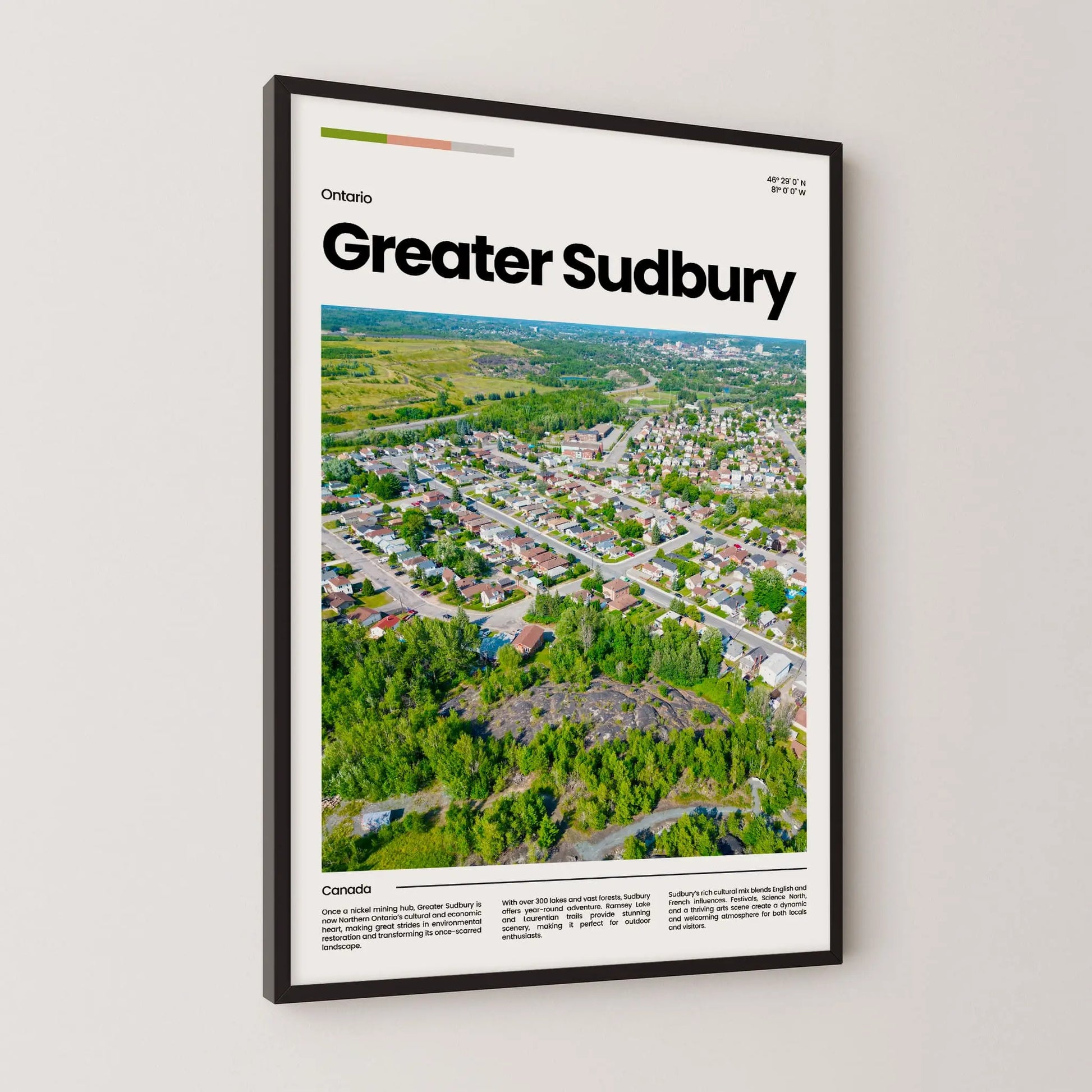 Greater Sudbury Poster – Vintage Wall Art Print