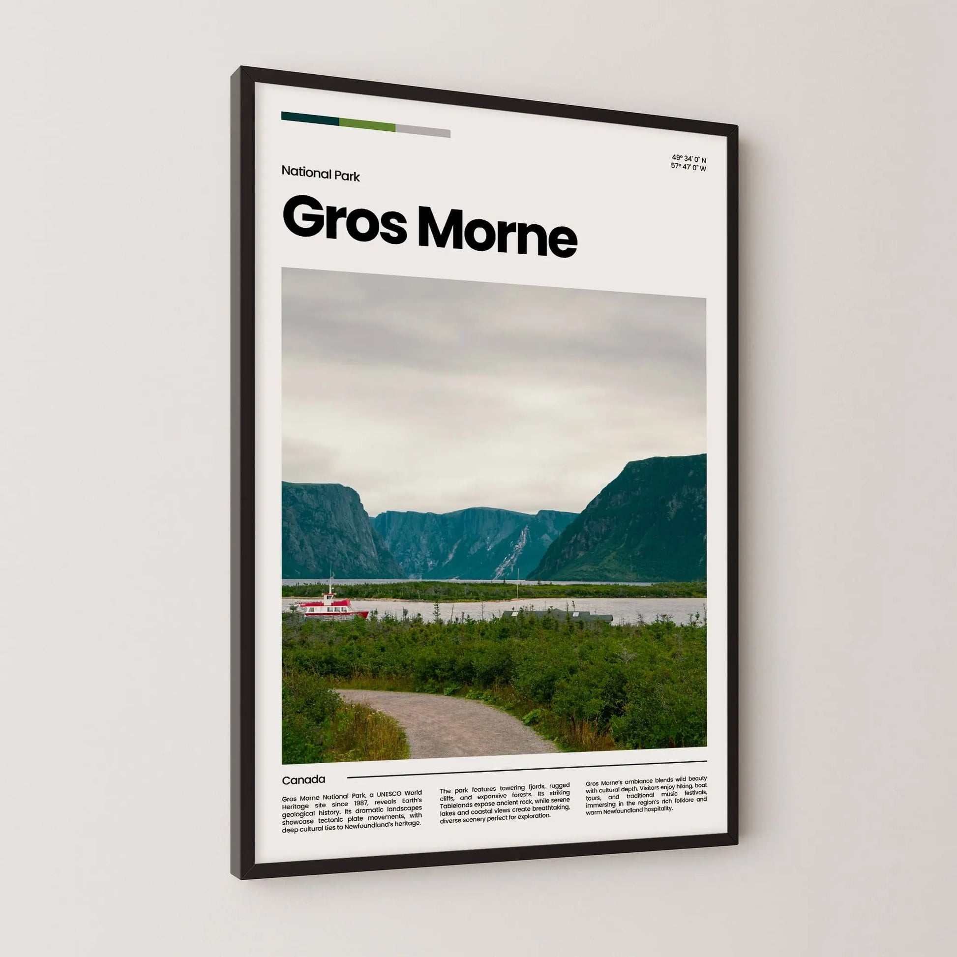 Gros Morne Poster – Vintage Wall Art Print