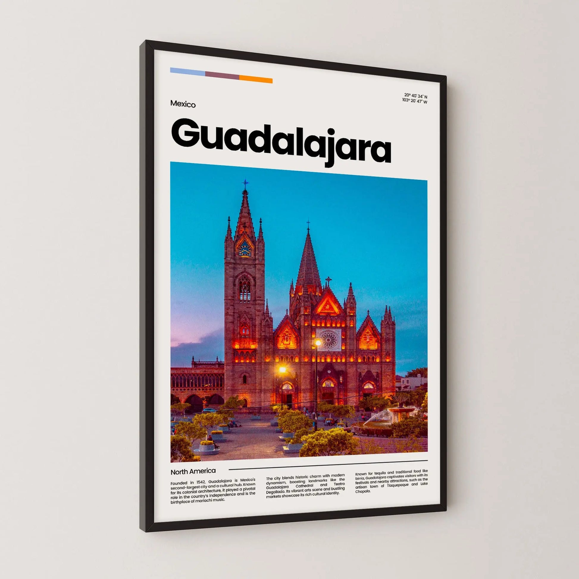 Guadalajara Poster – Vintage Wall Art Print