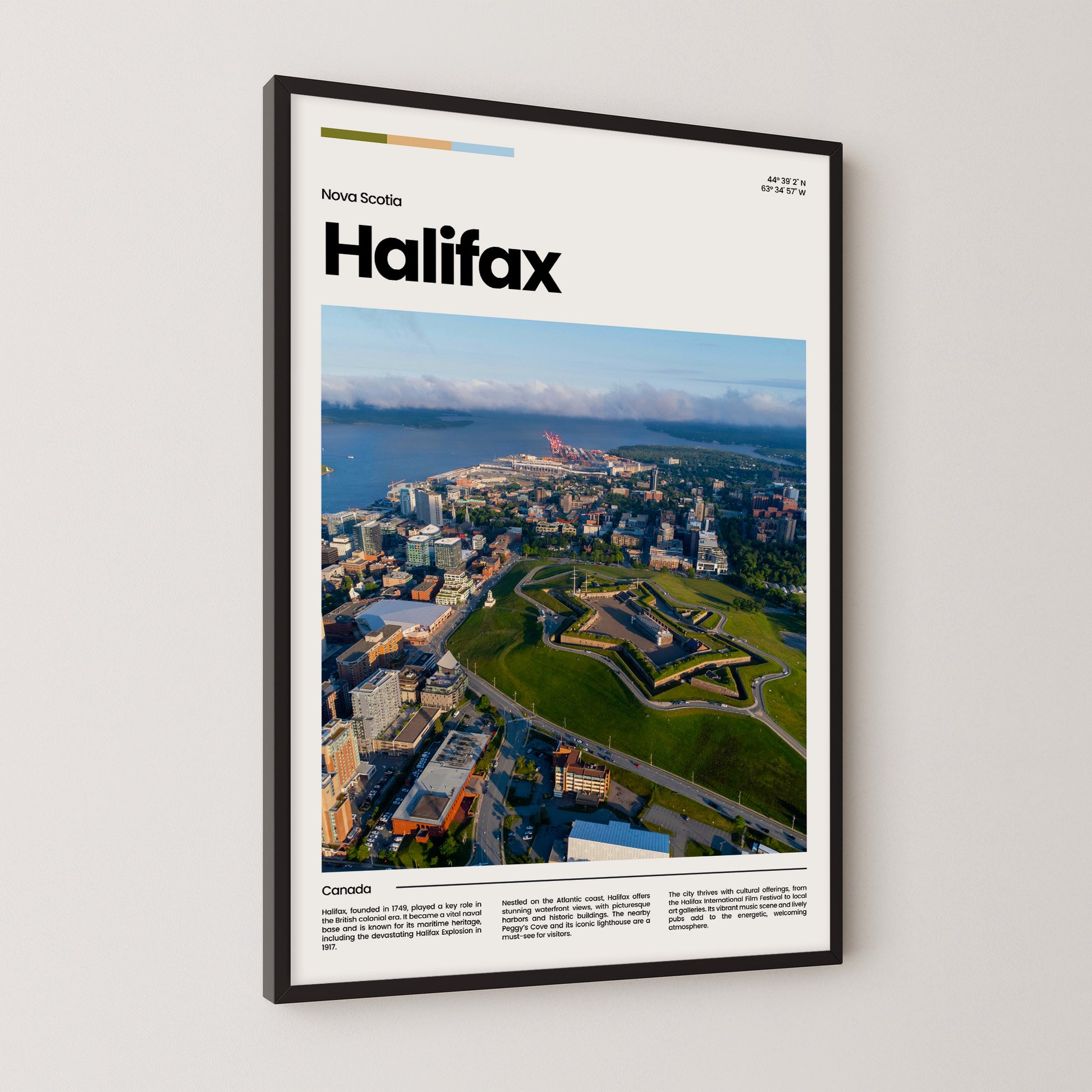 Halifax Poster – Vintage Wall Art Print