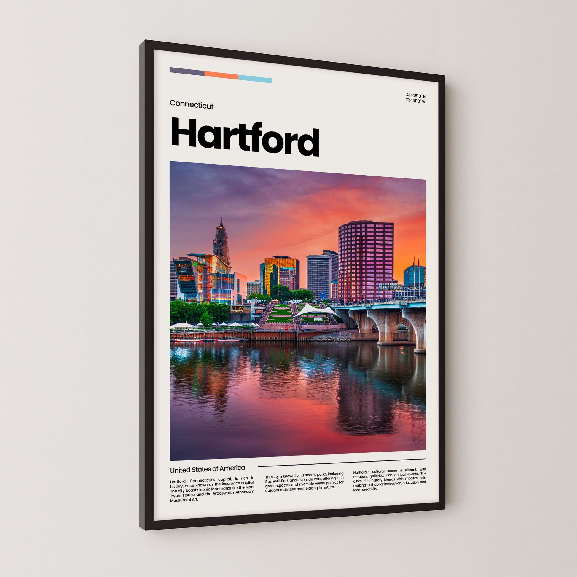 Hartford Poster – Vintage Wall Art Print