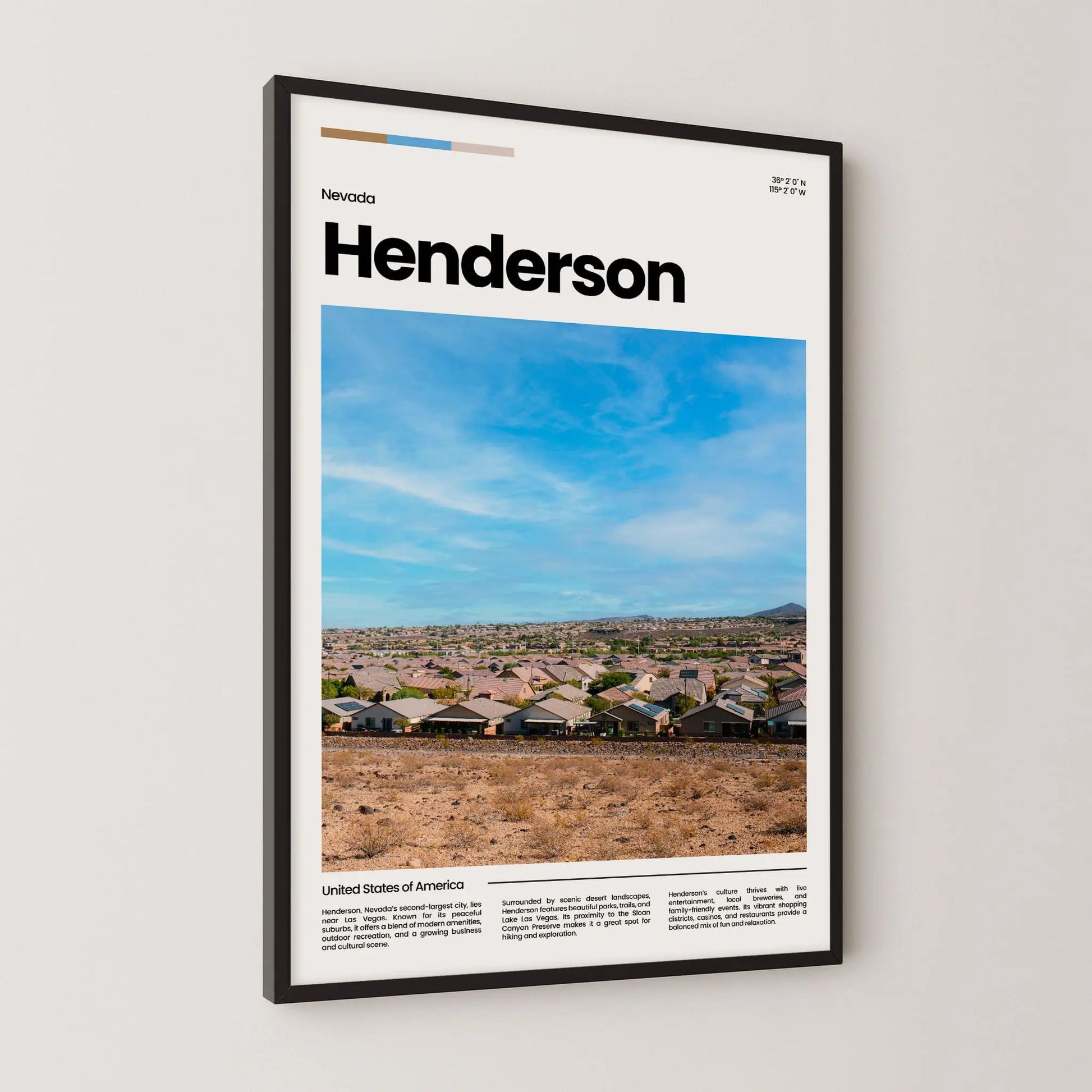 Henderson Poster – Vintage Wall Art Print