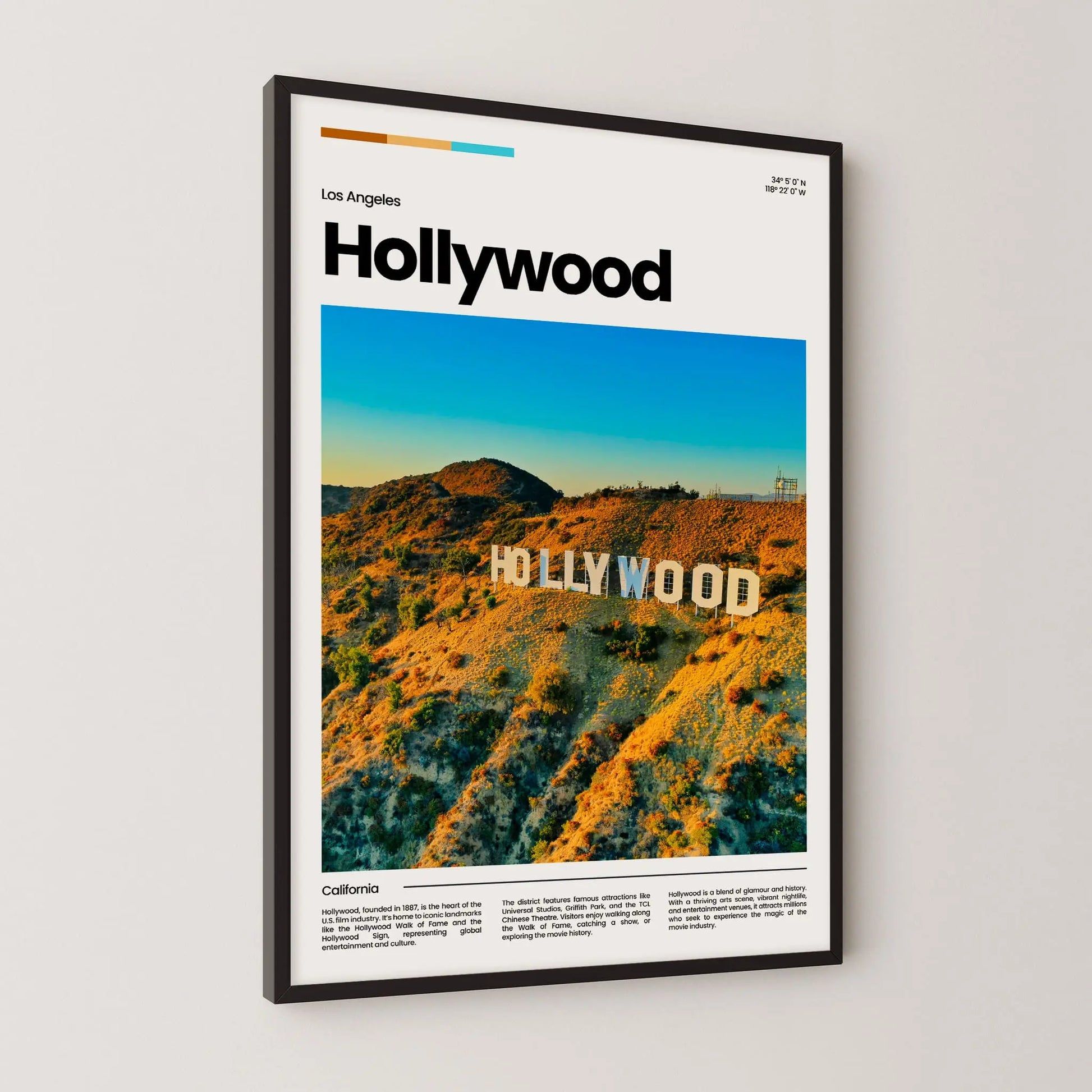 Hollywood Poster – Vintage Wall Art Print