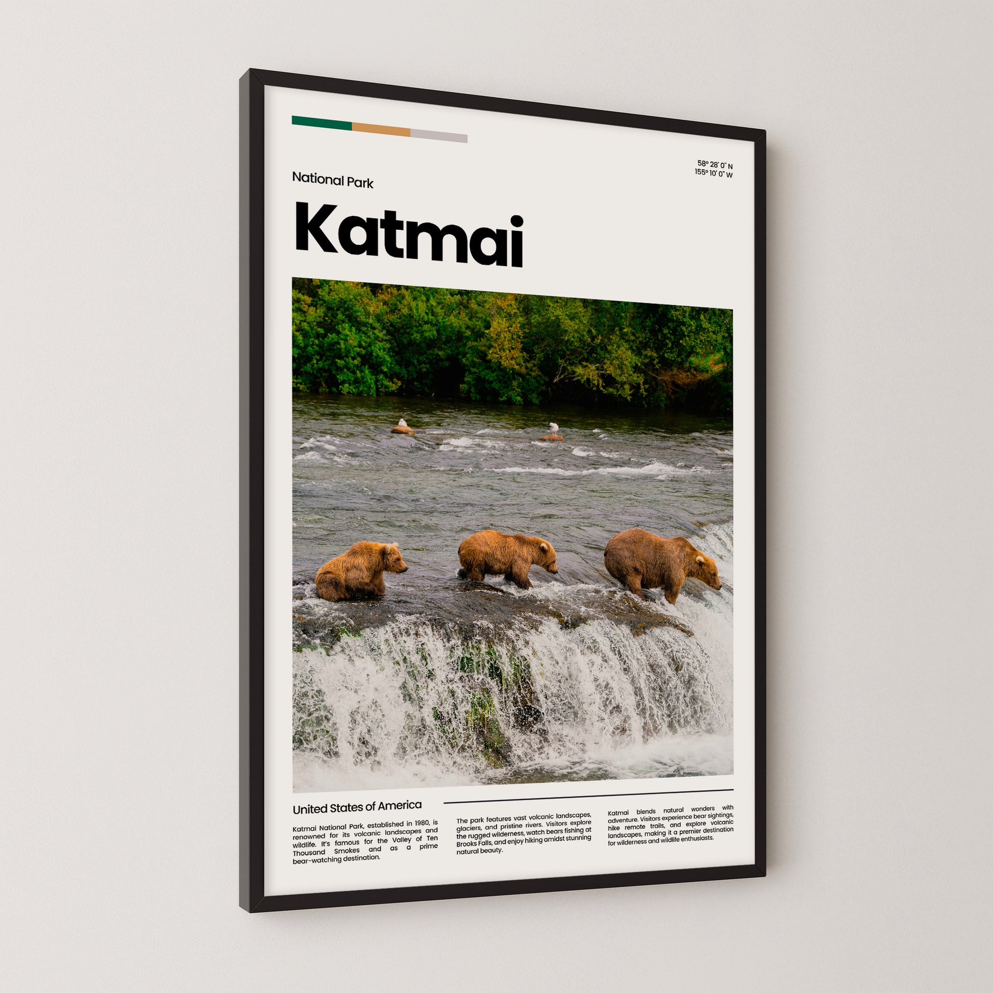 Katmai Poster – Vintage Wall Art Print