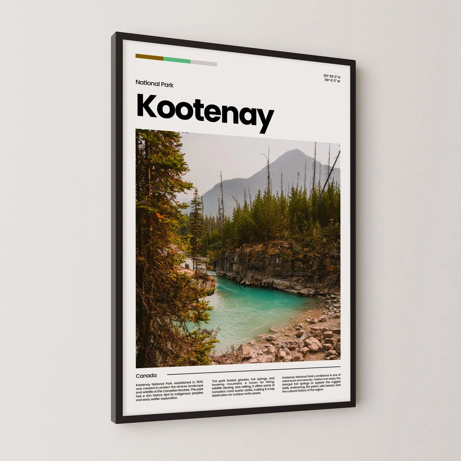Kootenay Poster – Vintage Wall Art Print