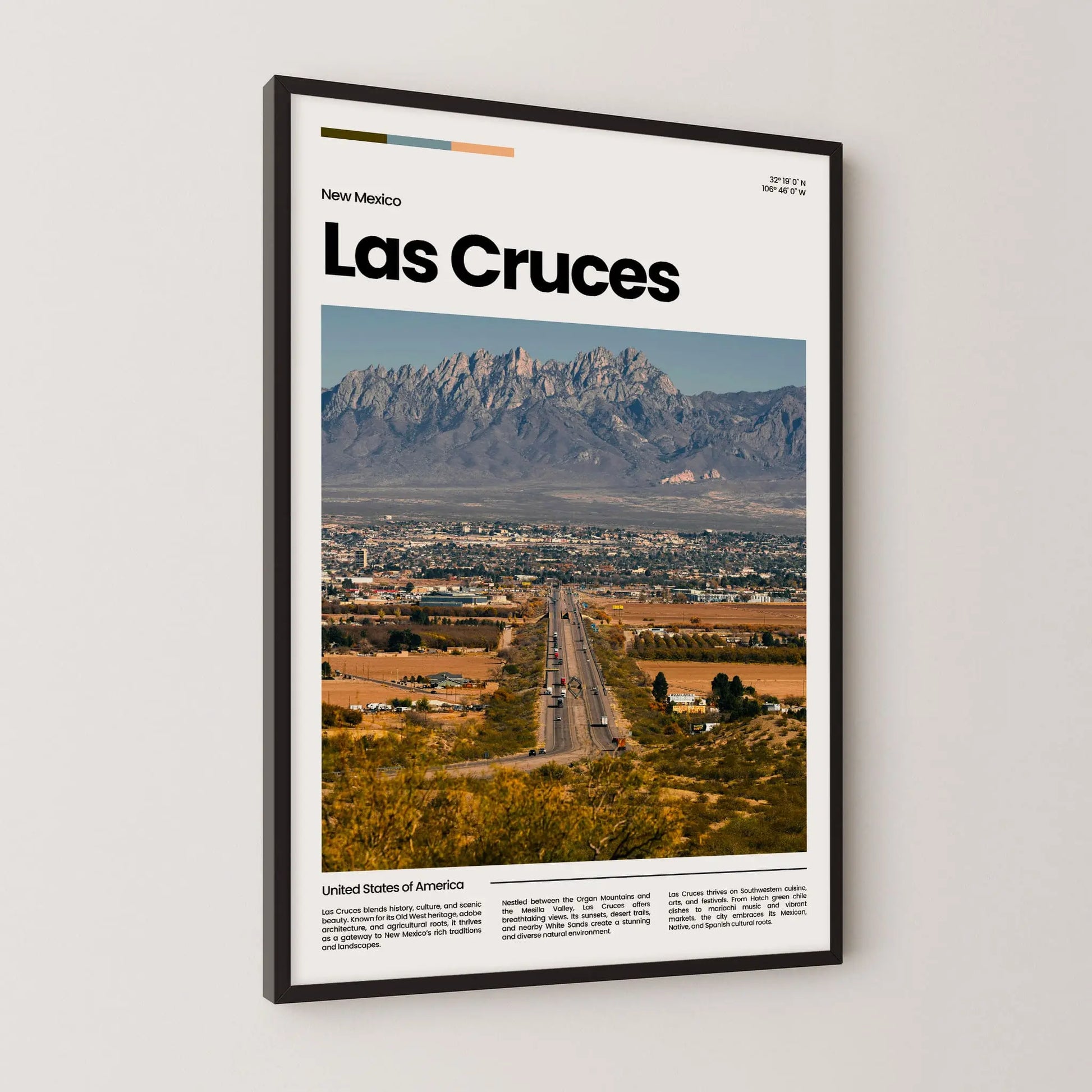 Las Cruces Poster – Vintage Wall Art Print