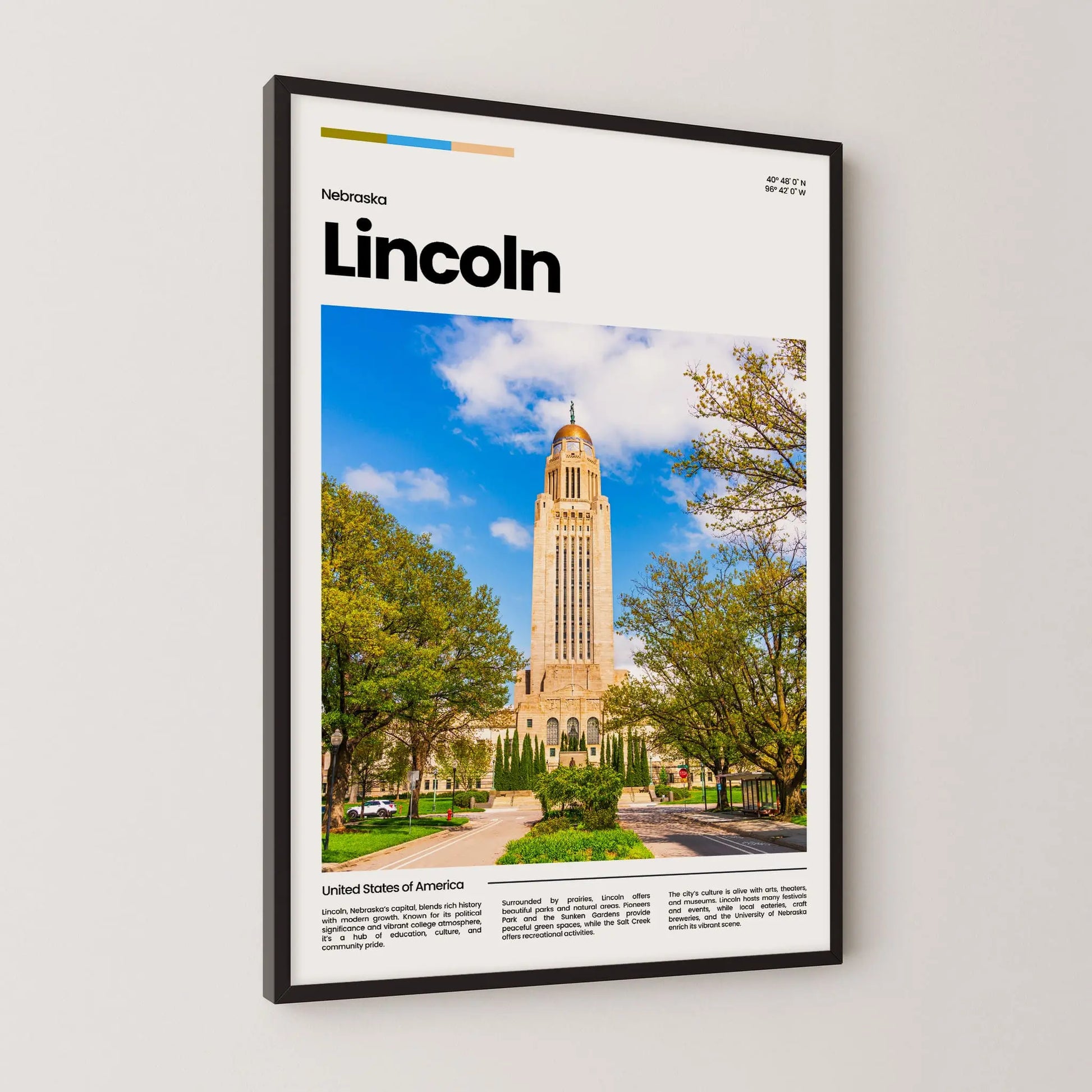 Lincoln Poster – Vintage Wall Art Print