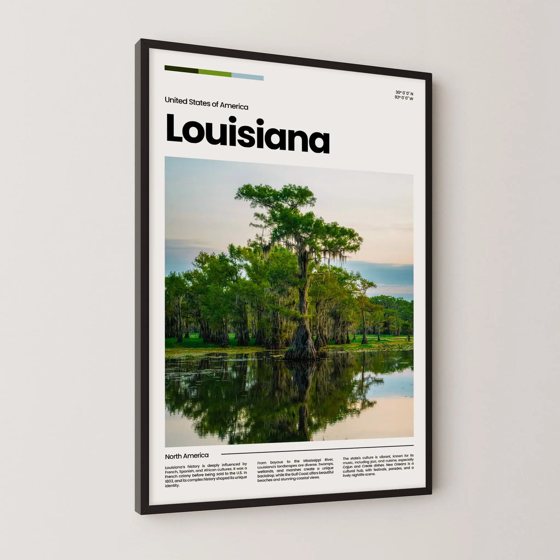 Louisiana Poster – Vintage Wall Art Print