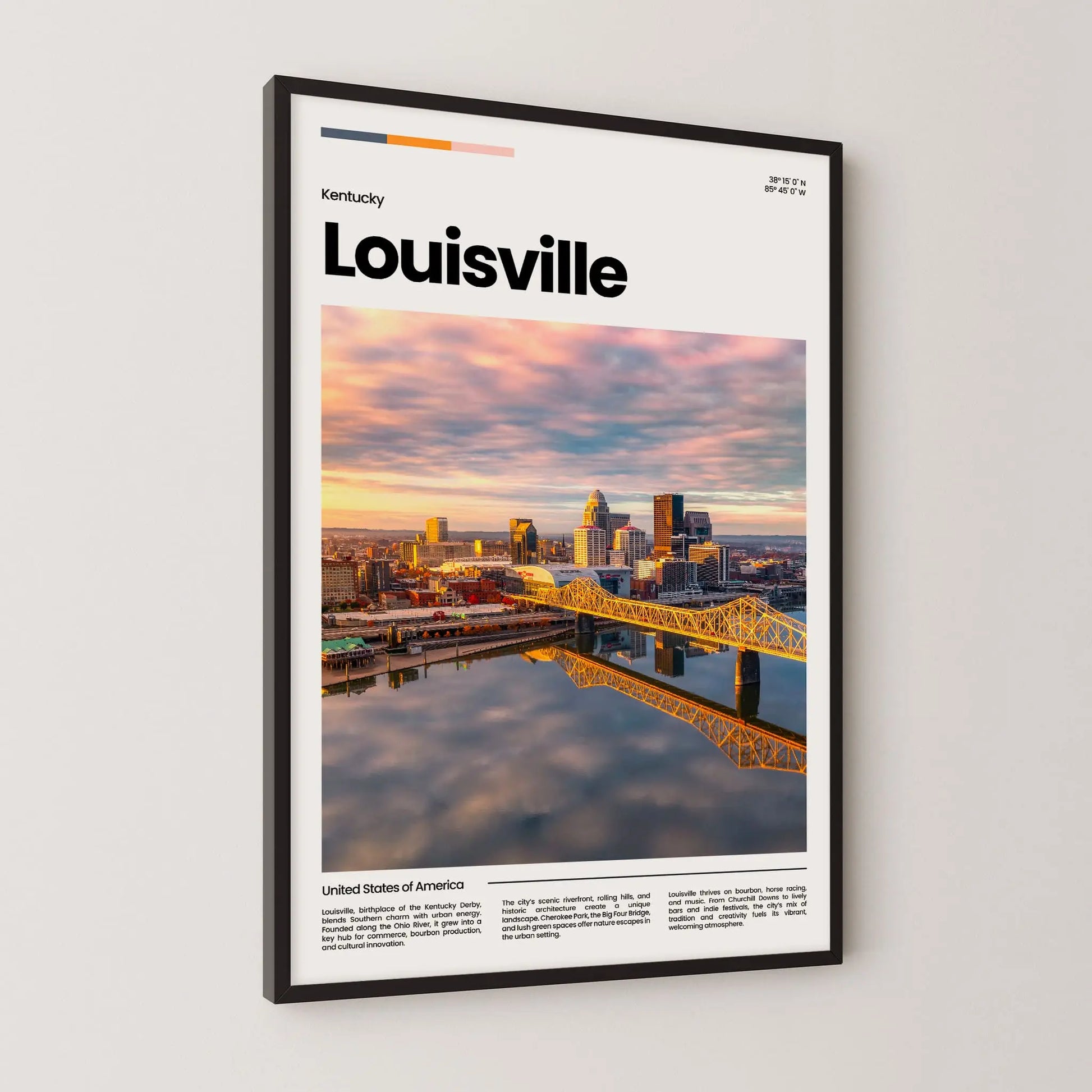 Louisville Poster – Vintage Wall Art Print