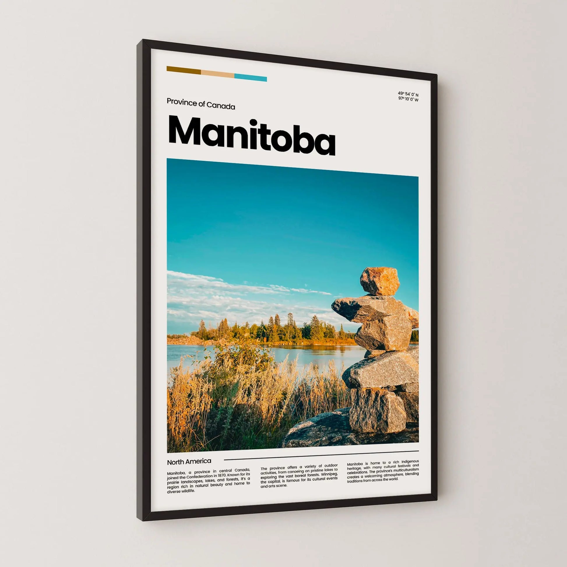Manitoba Poster – Vintage Wall Art Print