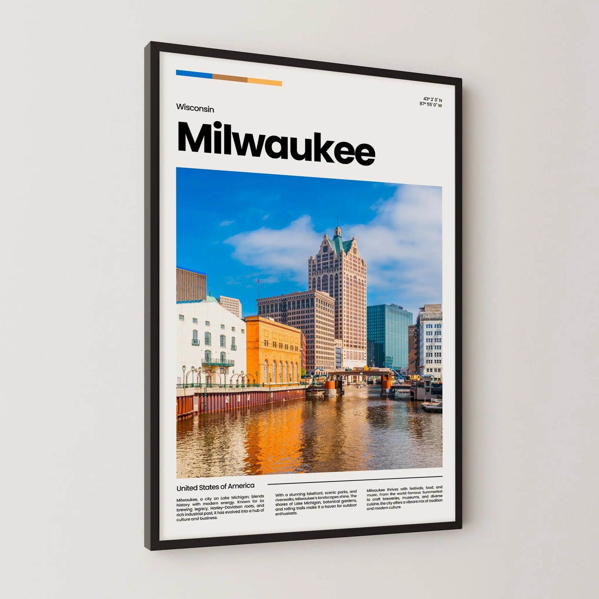 Milwaukee Poster – Vintage Wall Art Print