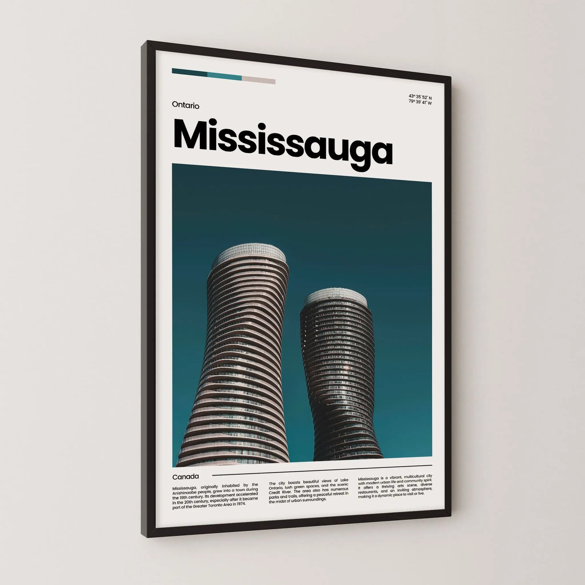 Mississauga Poster – Vintage Wall Art Print