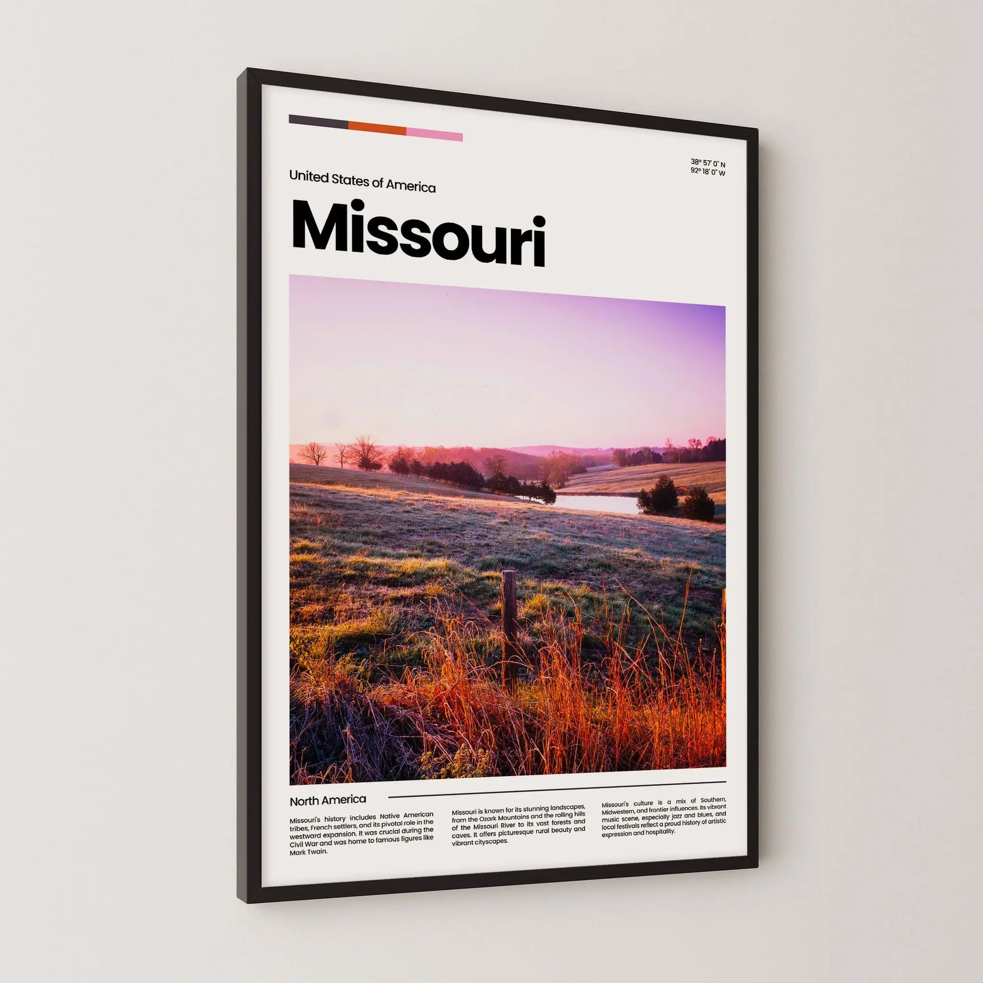 Missouri Poster – Vintage Wall Art Print