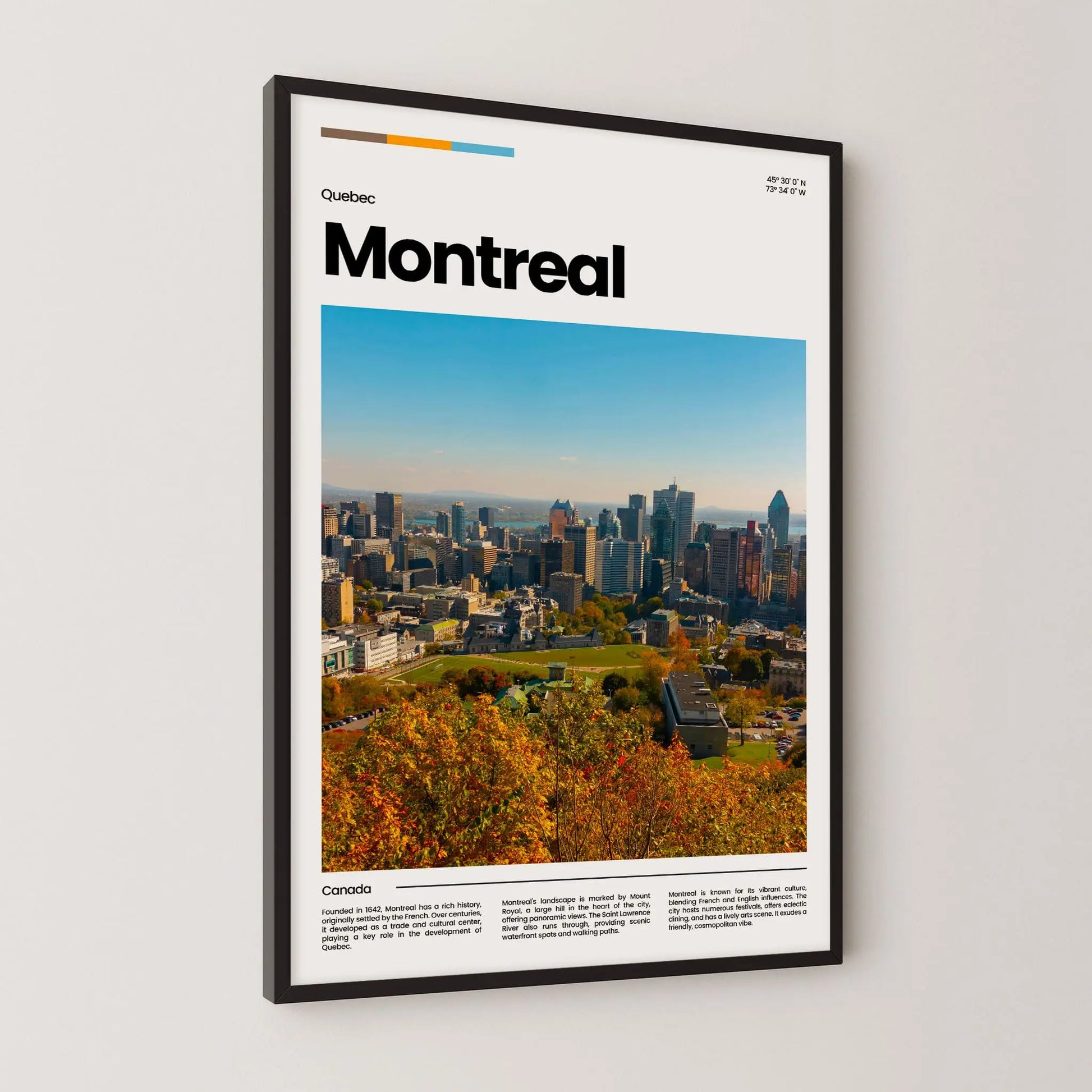 Montreal Poster – Vintage Wall Art Print