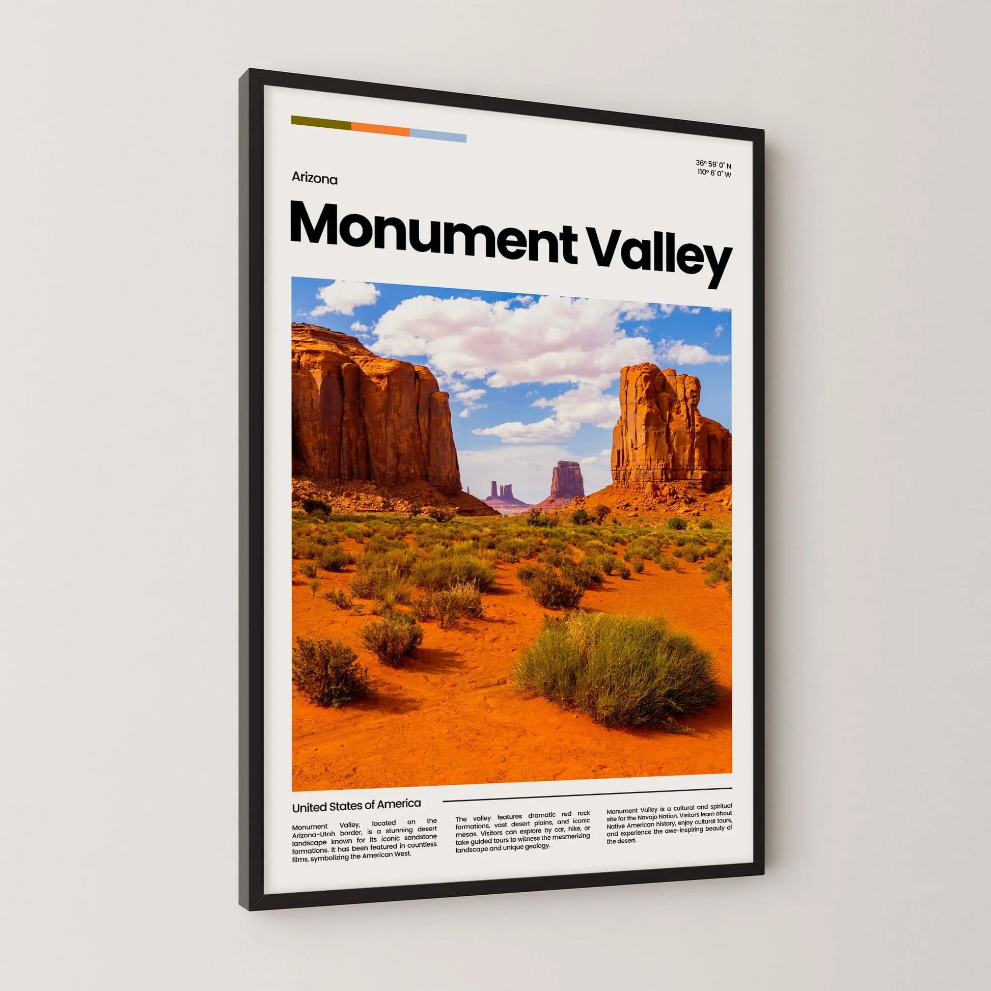 Monument Valley Poster – Vintage Wall Art Print