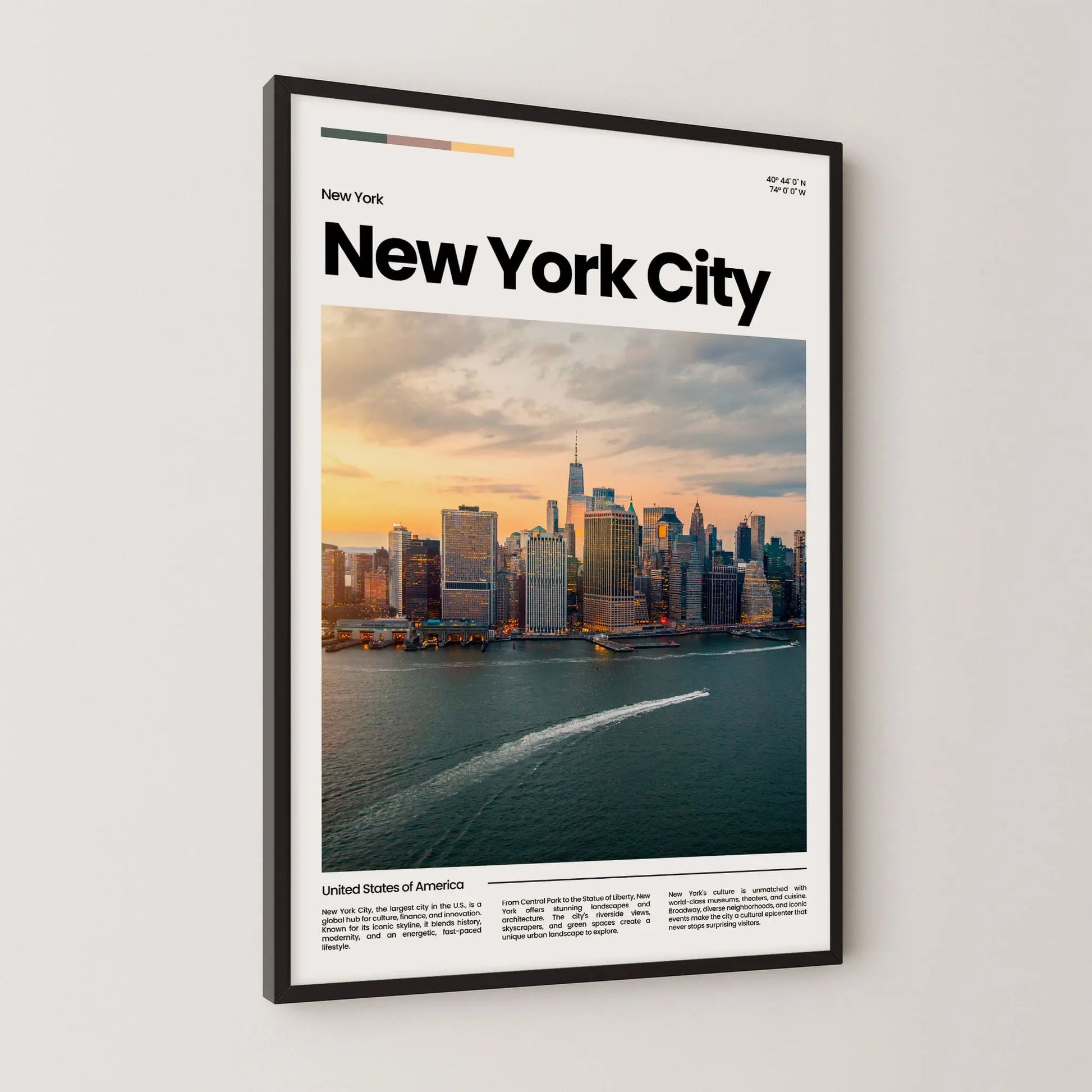New York City Poster – Vintage Wall Art Print