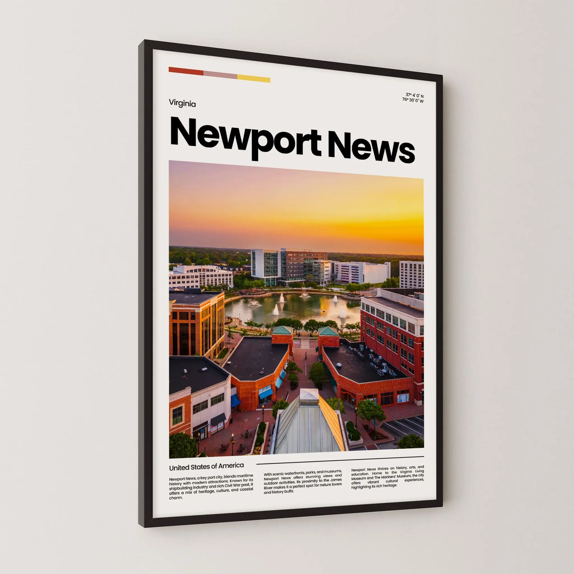 Newport News Poster – Vintage Wall Art Print
