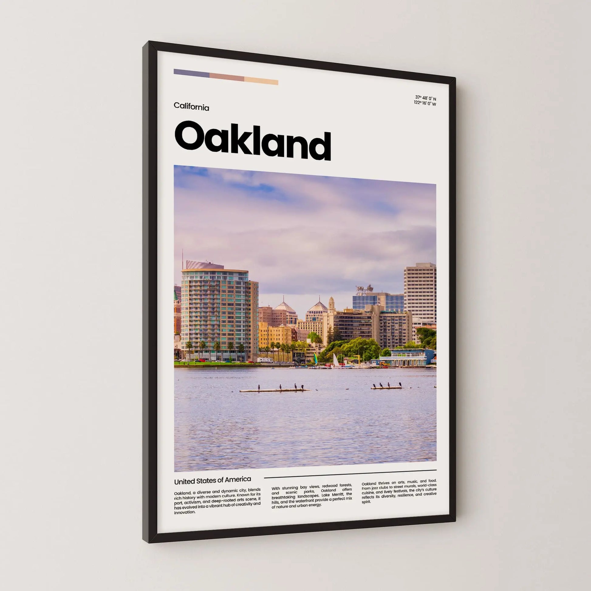 Oakland Poster – Vintage Wall Art Print