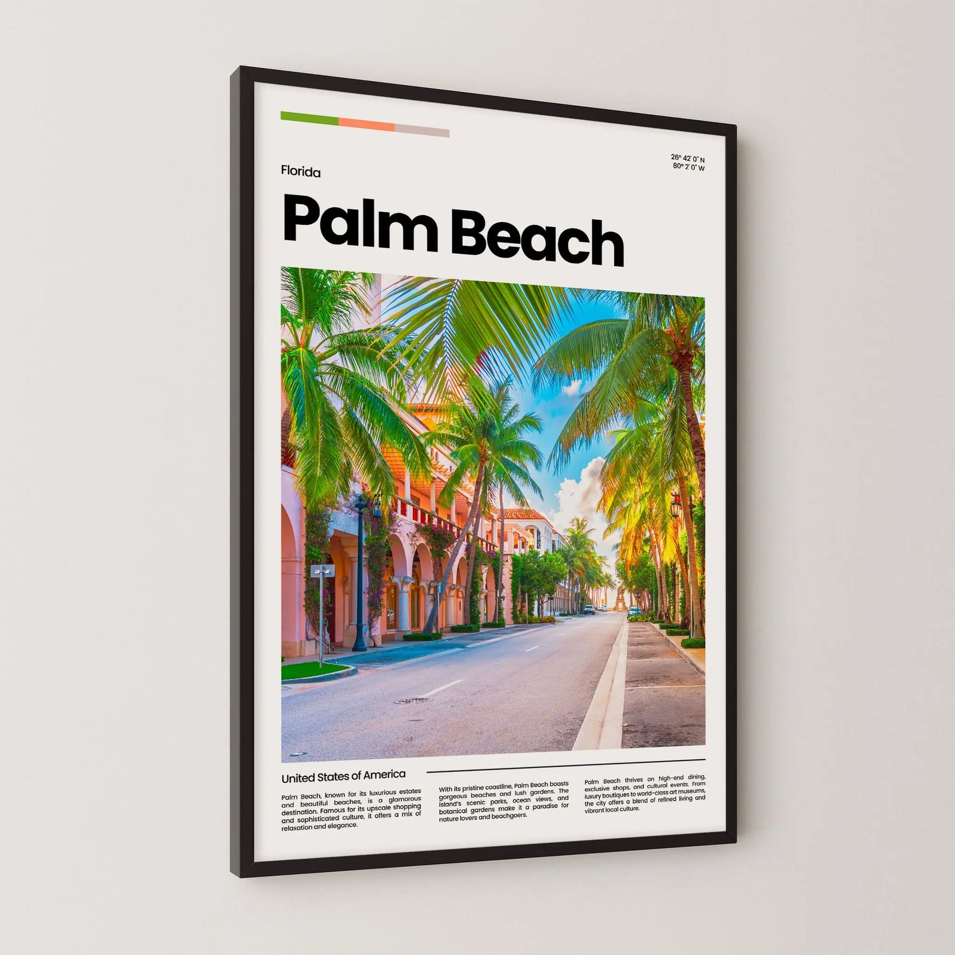 Palm Beach Poster – Vintage Wall Art Print
