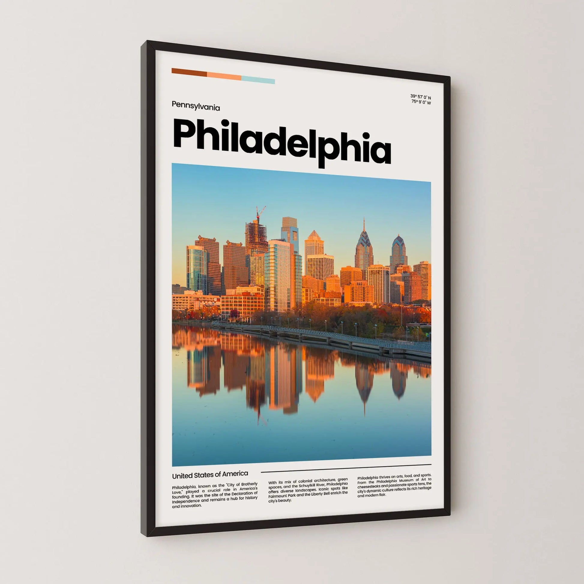 Philadelphia Poster – Vintage Wall Art Print