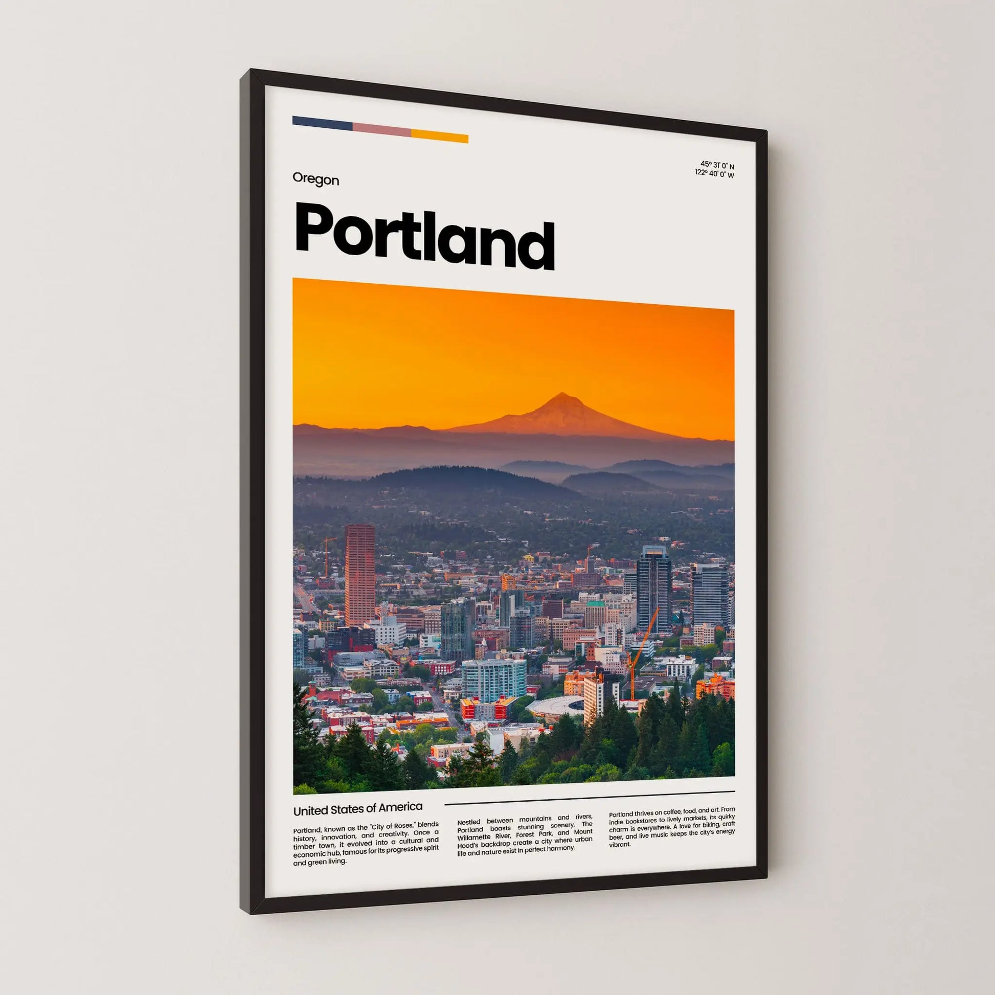 Portland Poster – Vintage Wall Art Print