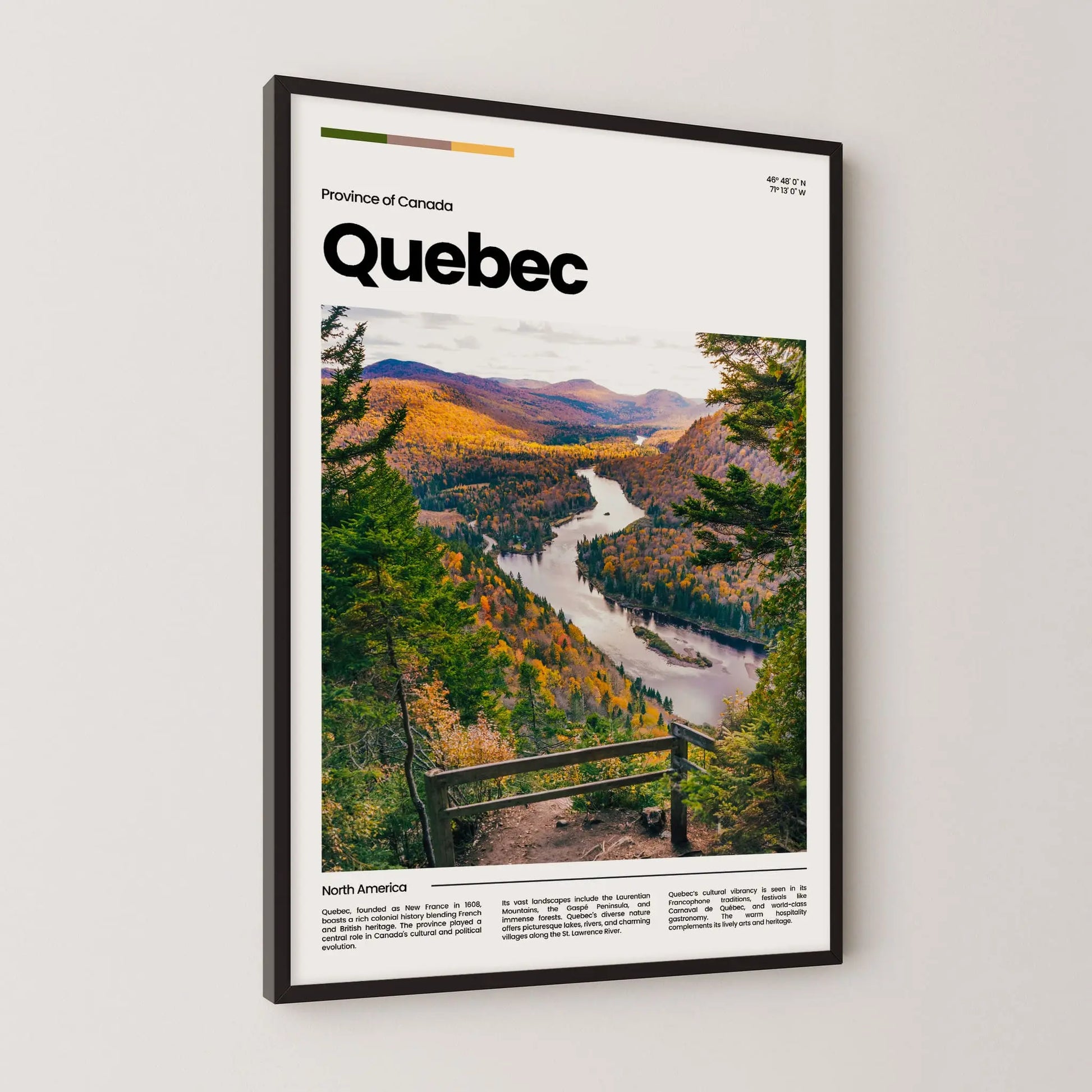 Quebec Poster – Vintage Wall Art Print