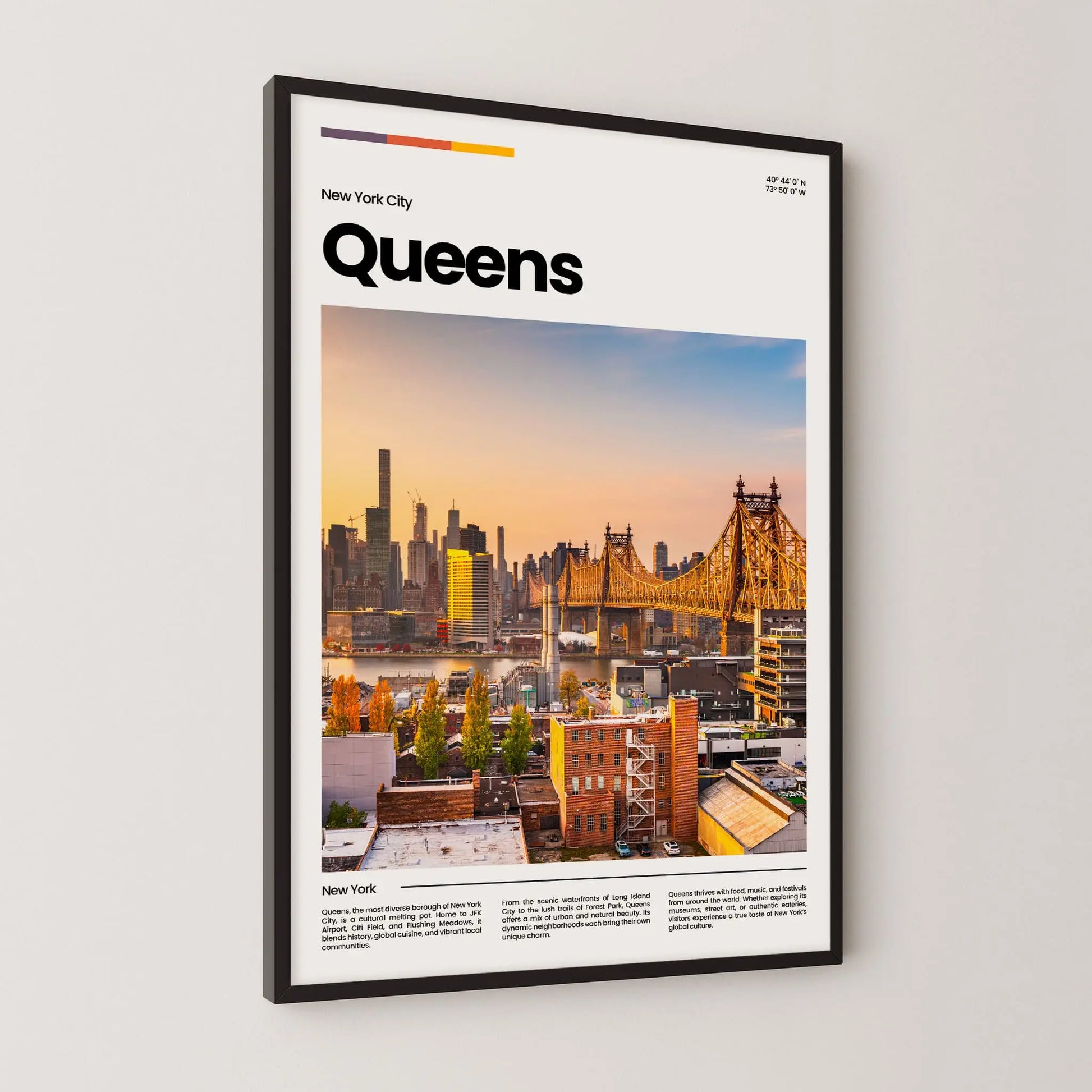 Queens Poster – Vintage Wall Art Print